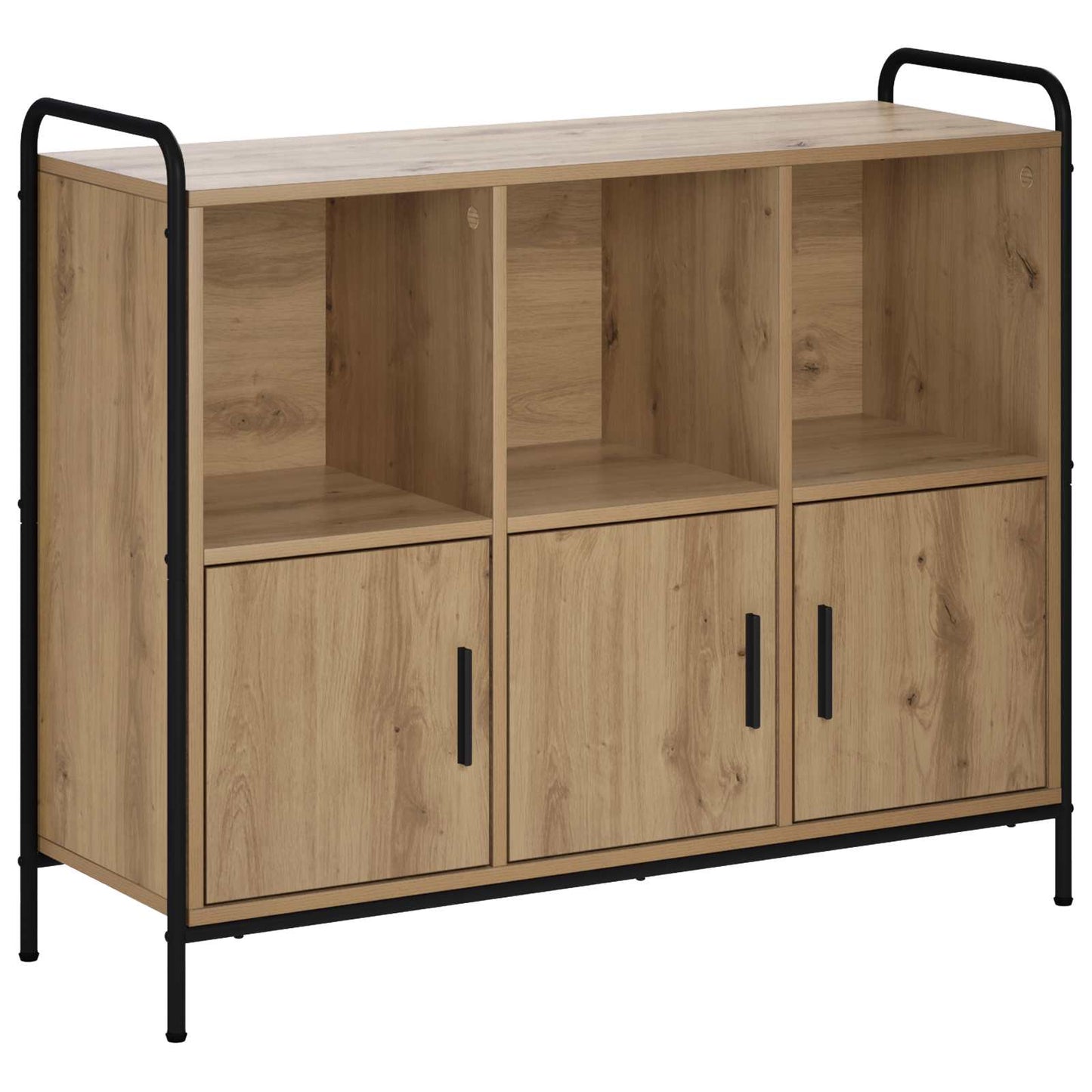 vidaXL Πλαϊνό γραφείο Artisan Δρυς 97 x 33 x 81 εκ Επεξεργασμένο Ξύλο