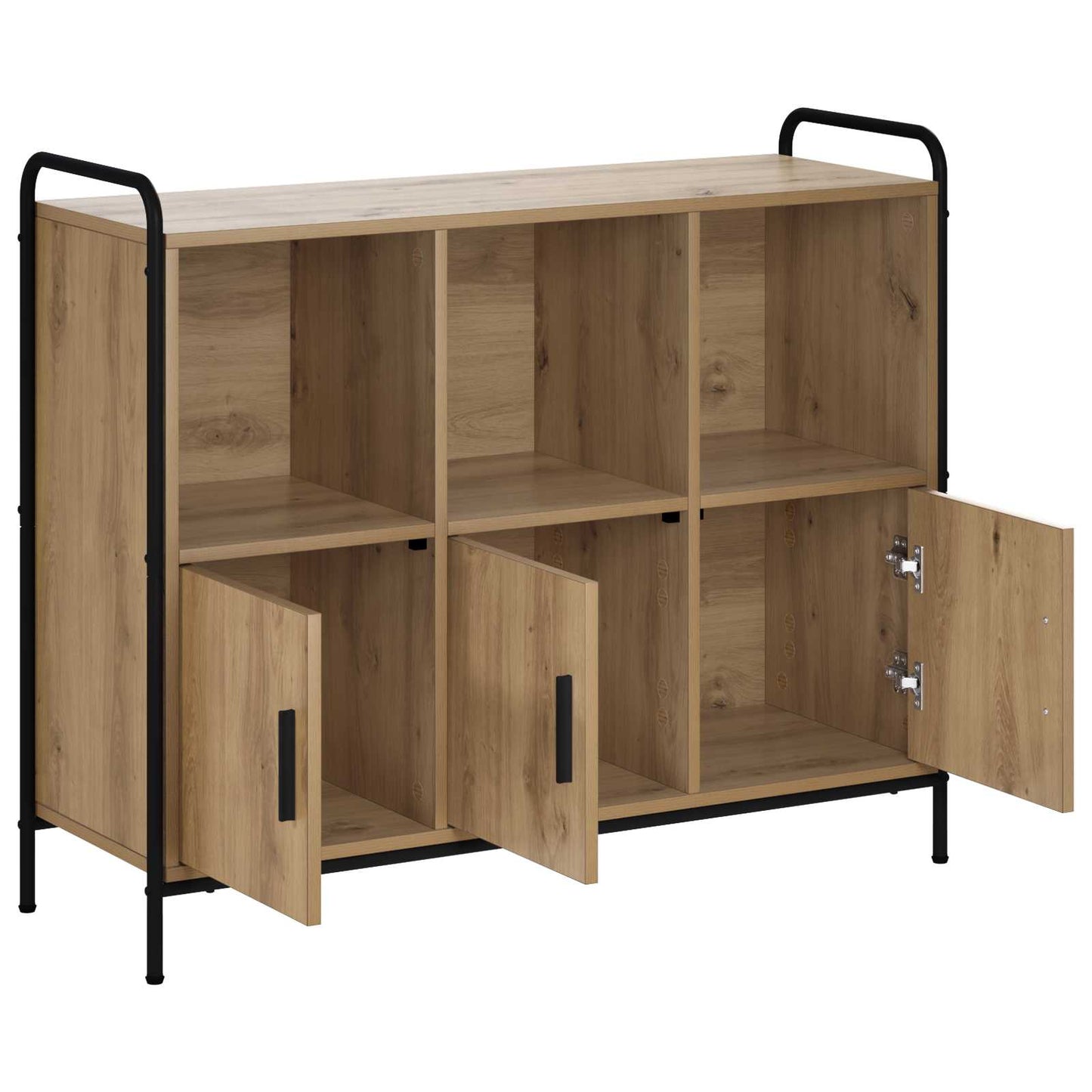 vidaXL Πλαϊνό γραφείο Artisan Δρυς 97 x 33 x 81 εκ Επεξεργασμένο Ξύλο