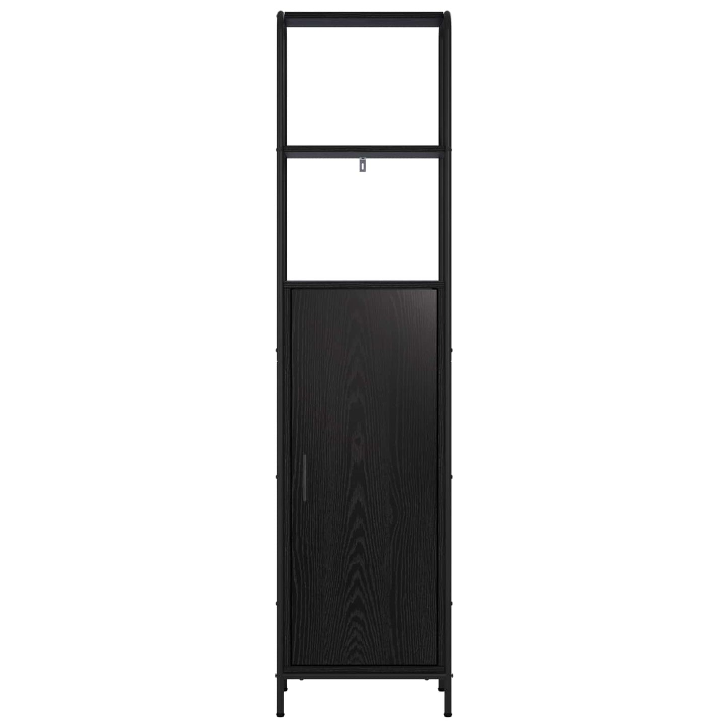 vidaXL Highboard Μαύρη Δρυς 40 x 33 x 161 εκ Επεξεργασμένο Ξύλο
