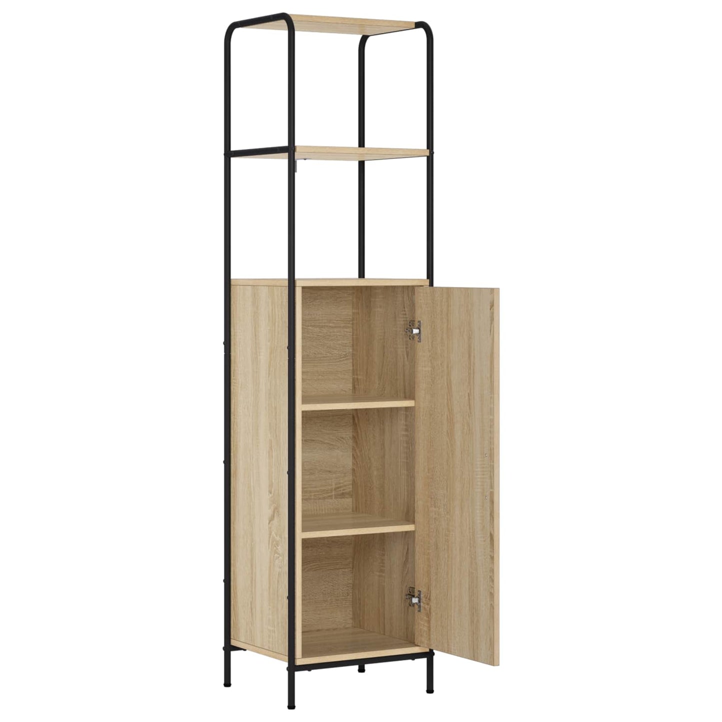vidaXL Highboard Sonoma Δρυς 40 x 33 x 161 εκ Επεξεργασμένο Ξύλο
