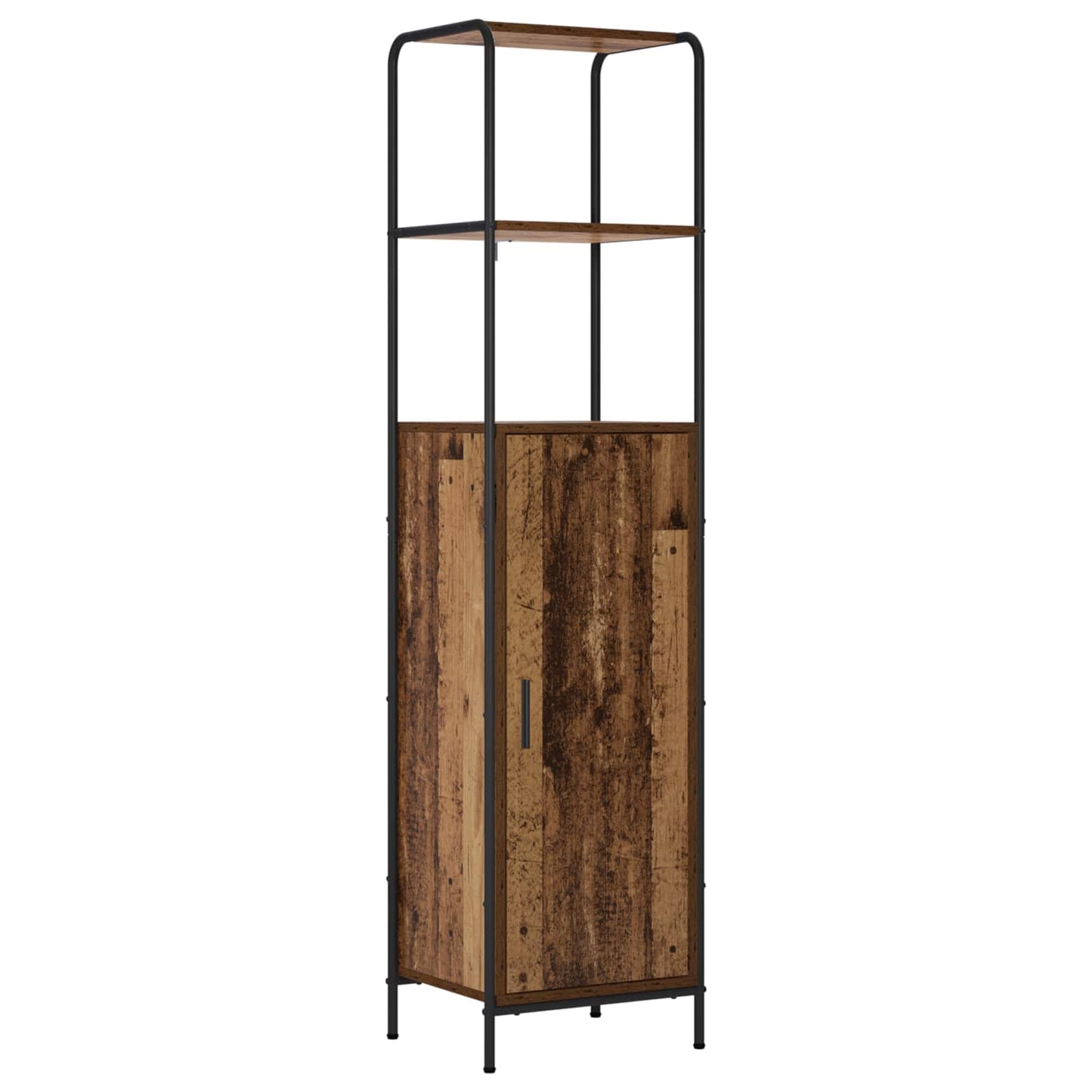 vidaXL Highboard Παλαιωμένο ξύλο 40 x 33 x 161 εκ Επεξεργασμένο Ξύλο