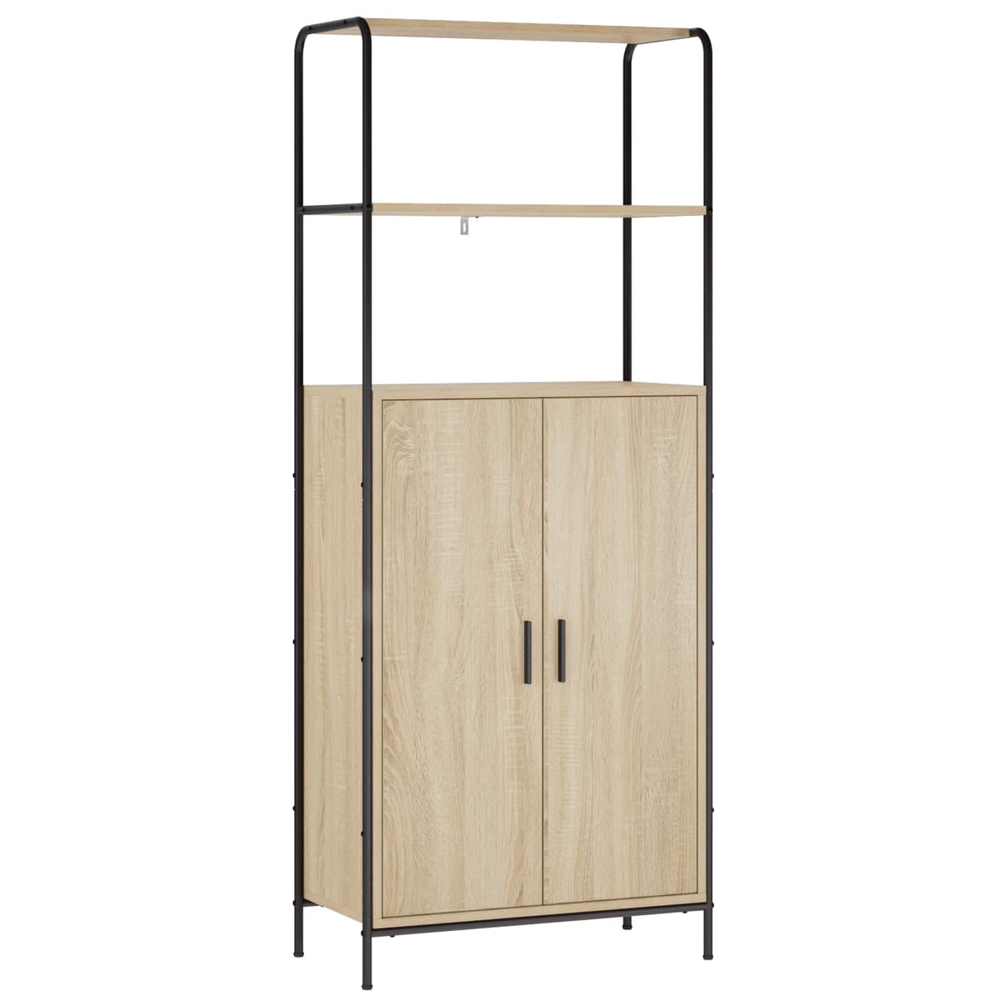 vidaXL Highboard Sonoma Δρυς 40 x 33 x 161 εκ Επεξεργασμένο Ξύλο