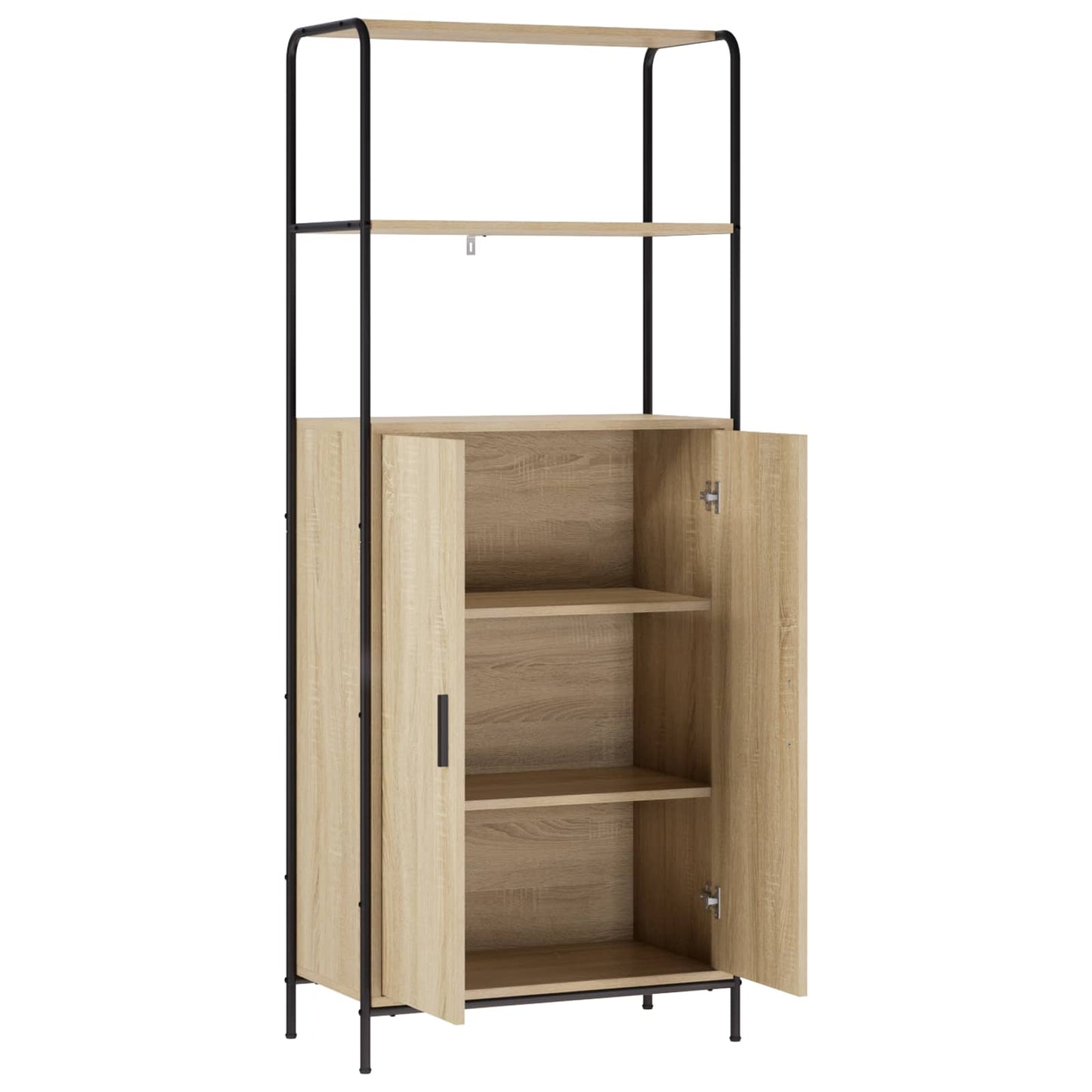 vidaXL Highboard Sonoma Δρυς 40 x 33 x 161 εκ Επεξεργασμένο Ξύλο