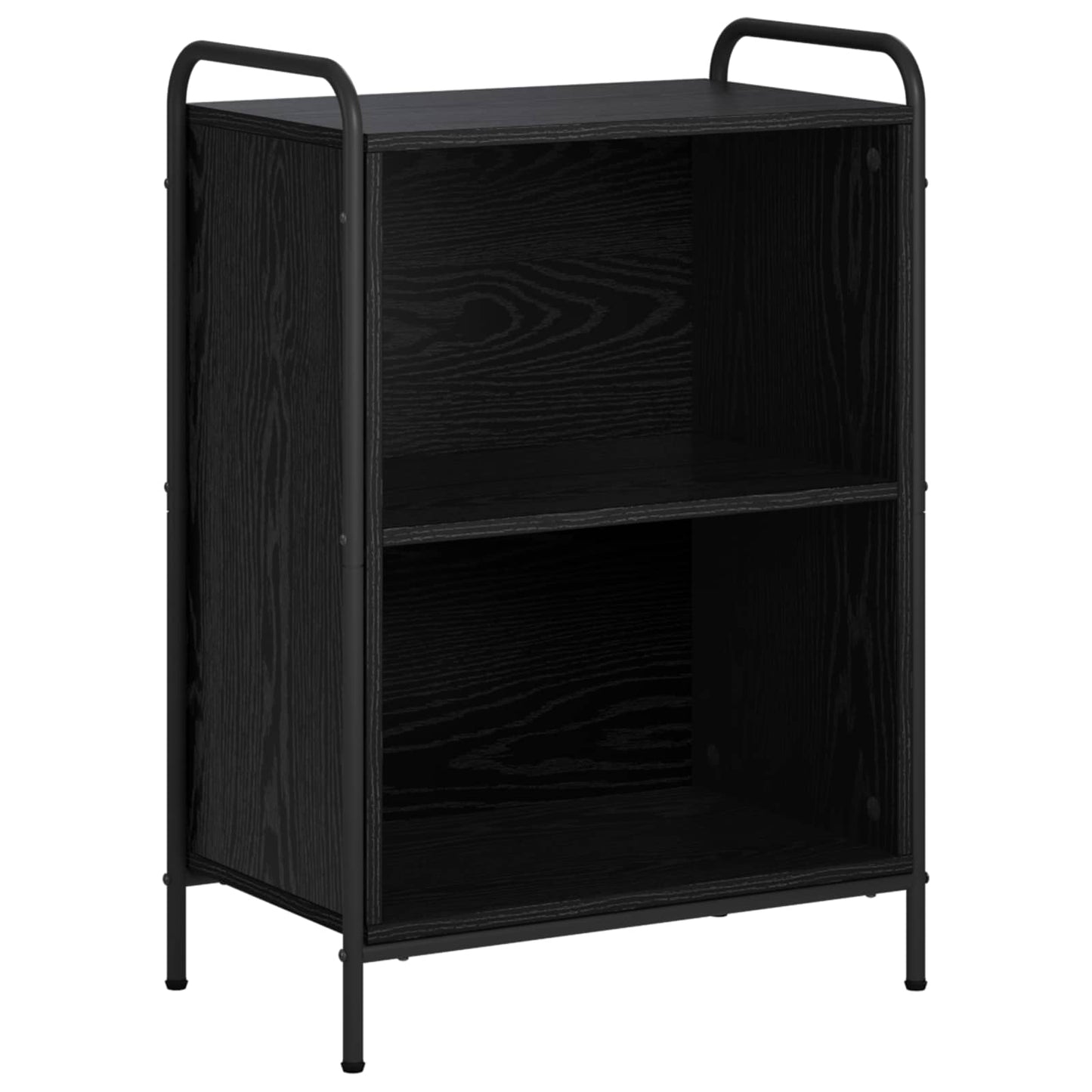 vidaXL Βιβλιοθήκη 55,5 x 33 x 174 εκ Επεξεργασμένο Ξύλο Μαύρη Δρυς