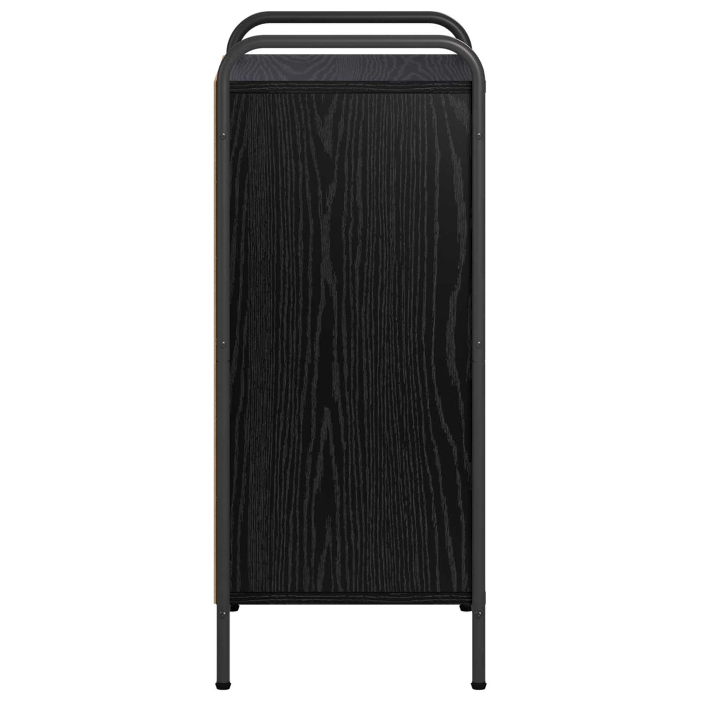 vidaXL Βιβλιοθήκη 55,5 x 33 x 174 εκ Επεξεργασμένο Ξύλο Μαύρη Δρυς