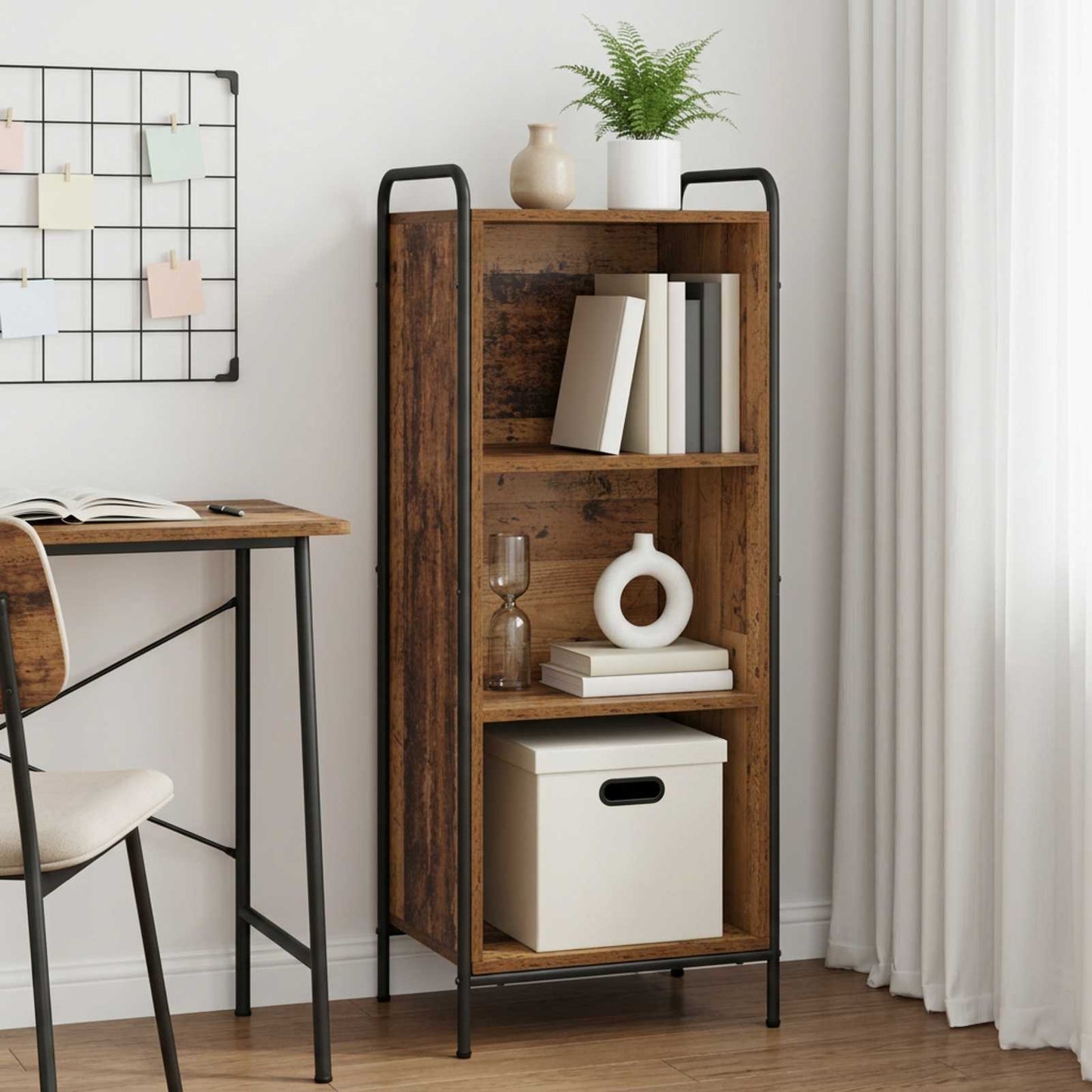 vidaXL Βιβλιοθήκη 55,5 x 33 x 174 εκ Επεξεργασμένο Ξύλο