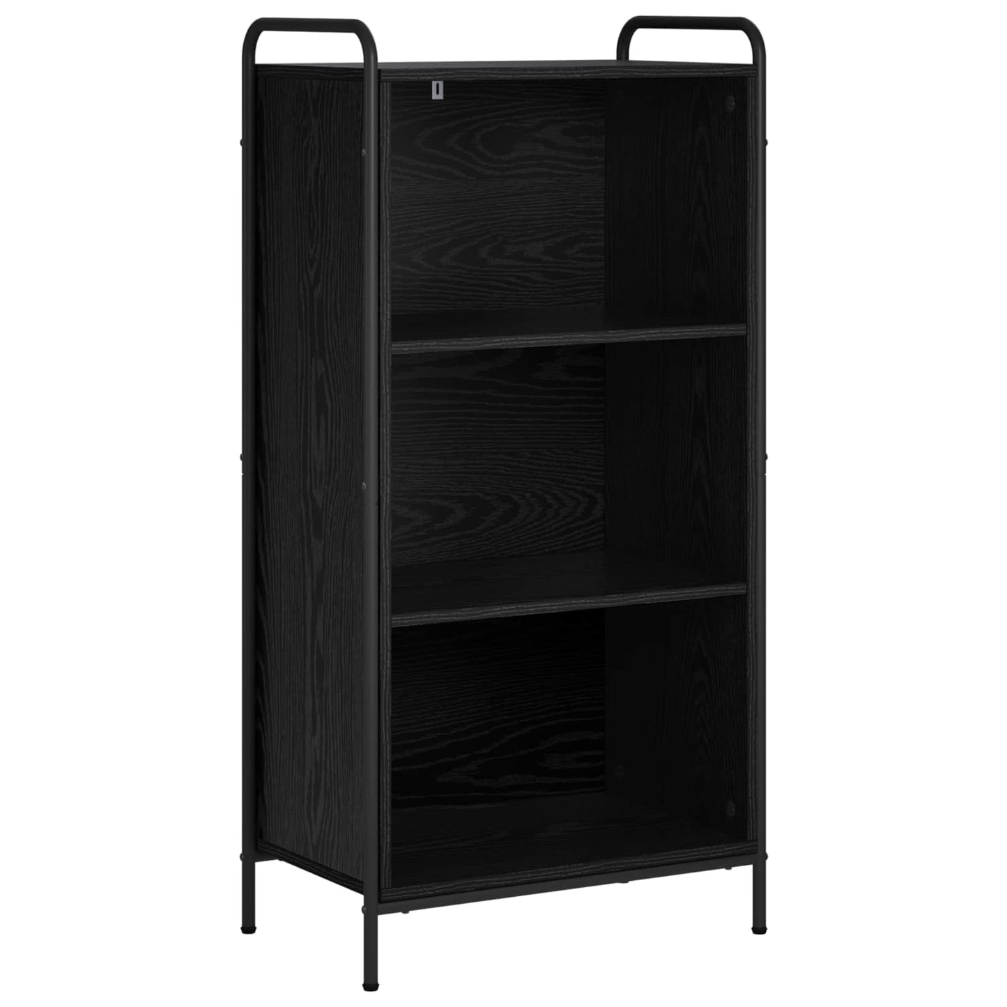 vidaXL Βιβλιοθήκη 55,5 x 33 x 174 εκ Επεξεργασμένο Ξύλο Μαύρη Δρυς