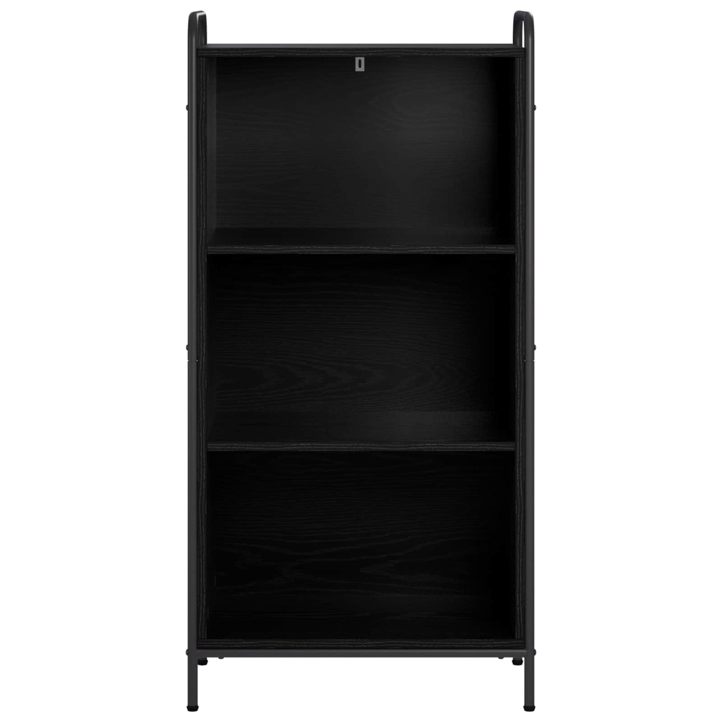vidaXL Βιβλιοθήκη 55,5 x 33 x 174 εκ Επεξεργασμένο Ξύλο Μαύρη Δρυς
