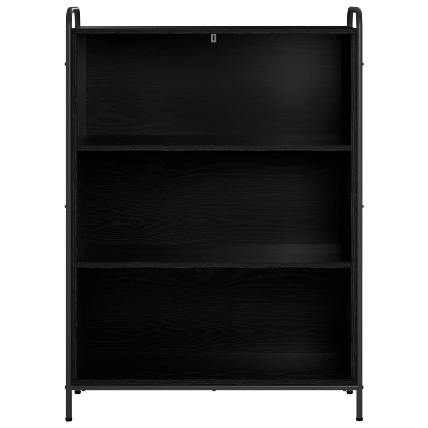 vidaXL Βιβλιοθήκη 55,5 x 33 x 174 εκ Επεξεργασμένο Ξύλο Μαύρη Δρυς