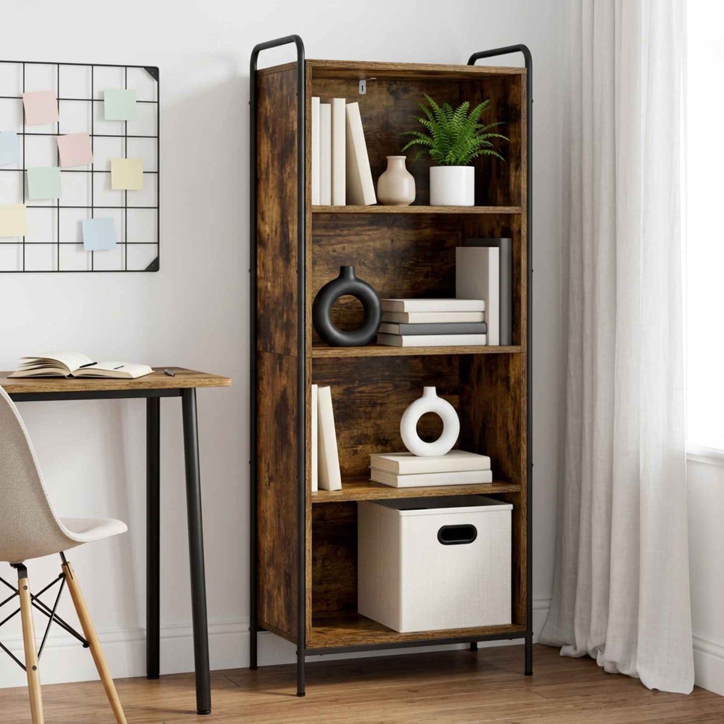 vidaXL Βιβλιοθήκη 55,5 x 33 x 174 εκ Επεξεργασμένο Ξύλο