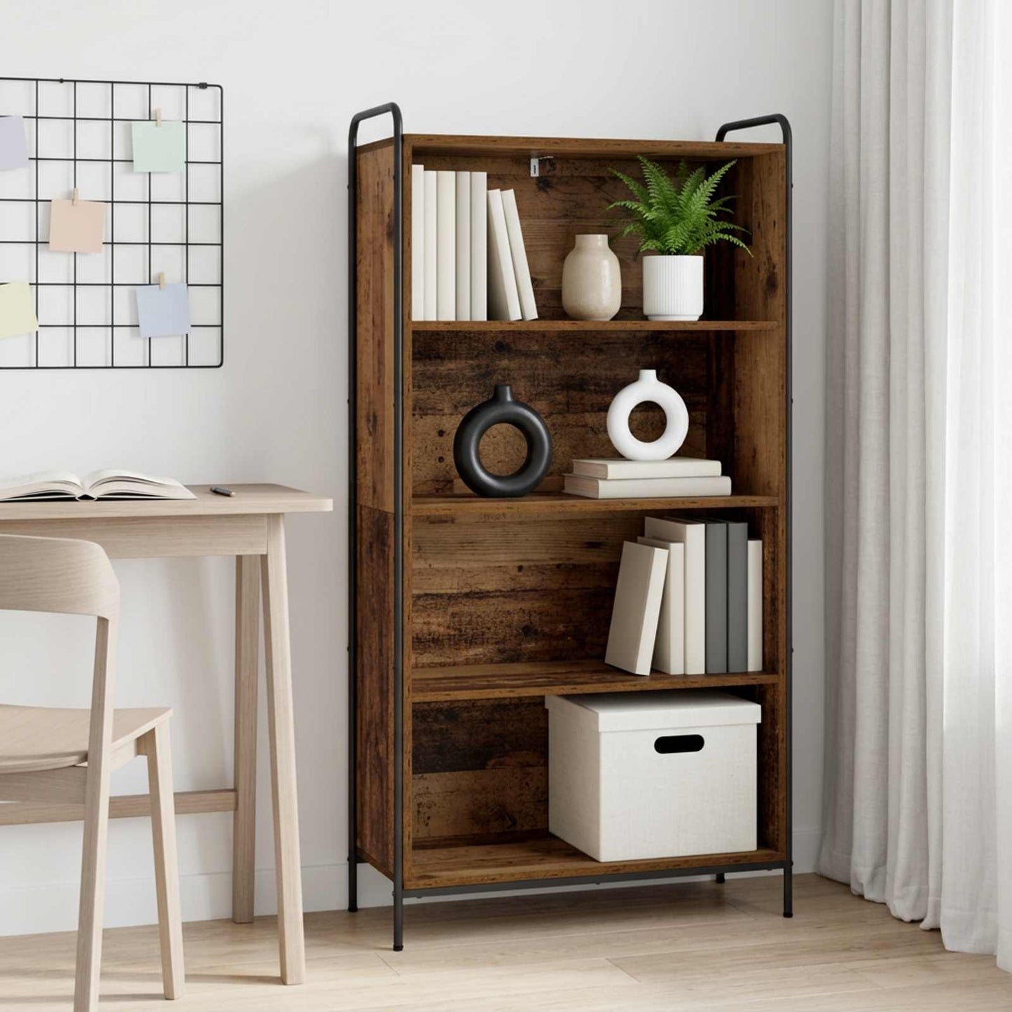 vidaXL Βιβλιοθήκη 55,5 x 33 x 174 εκ Επεξεργασμένο Ξύλο