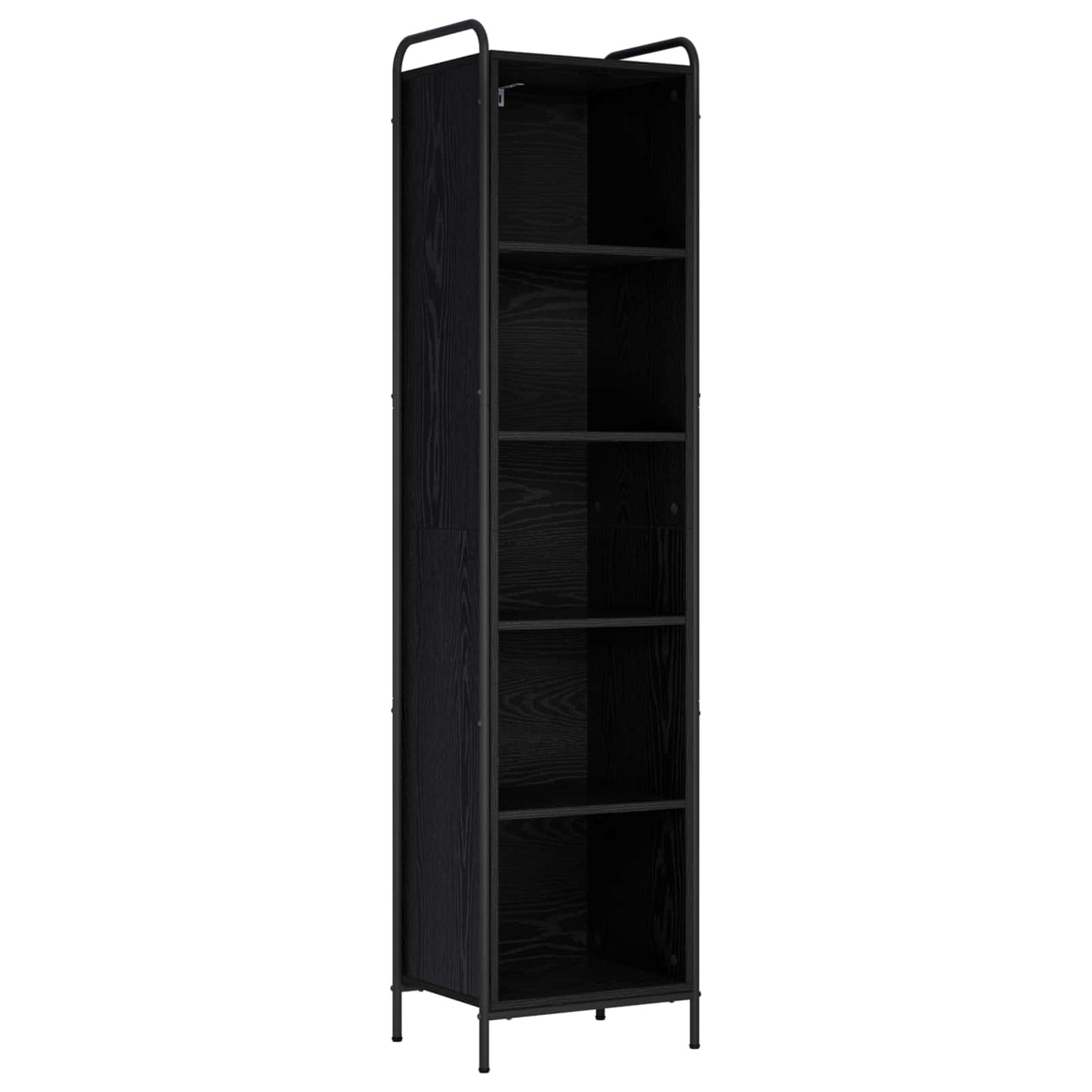 vidaXL Βιβλιοθήκη 55,5 x 33 x 174 εκ Επεξεργασμένο Ξύλο Μαύρη Δρυς
