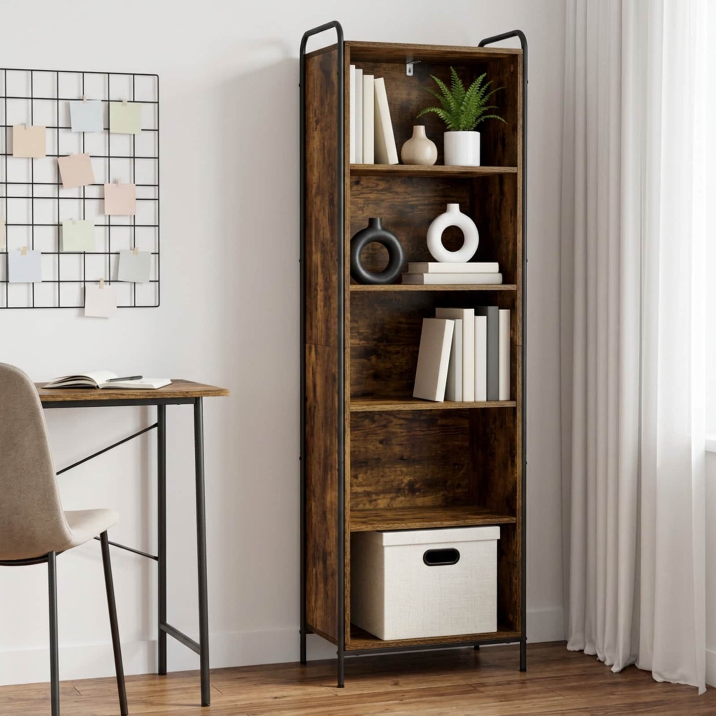 vidaXL Βιβλιοθήκη 55,5 x 33 x 174 εκ Επεξεργασμένο Ξύλο