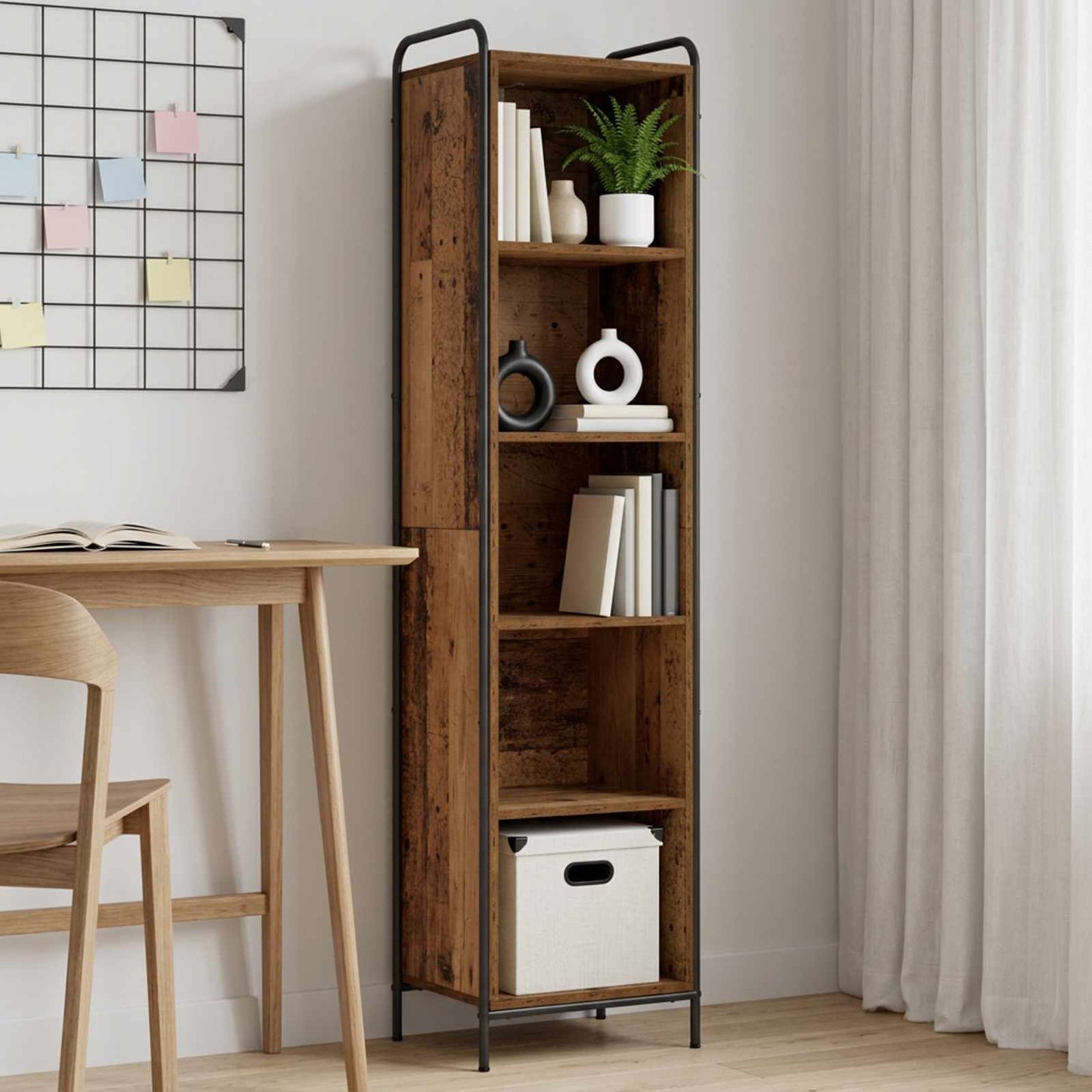 vidaXL Βιβλιοθήκη 55,5 x 33 x 174 εκ Επεξεργασμένο Ξύλο
