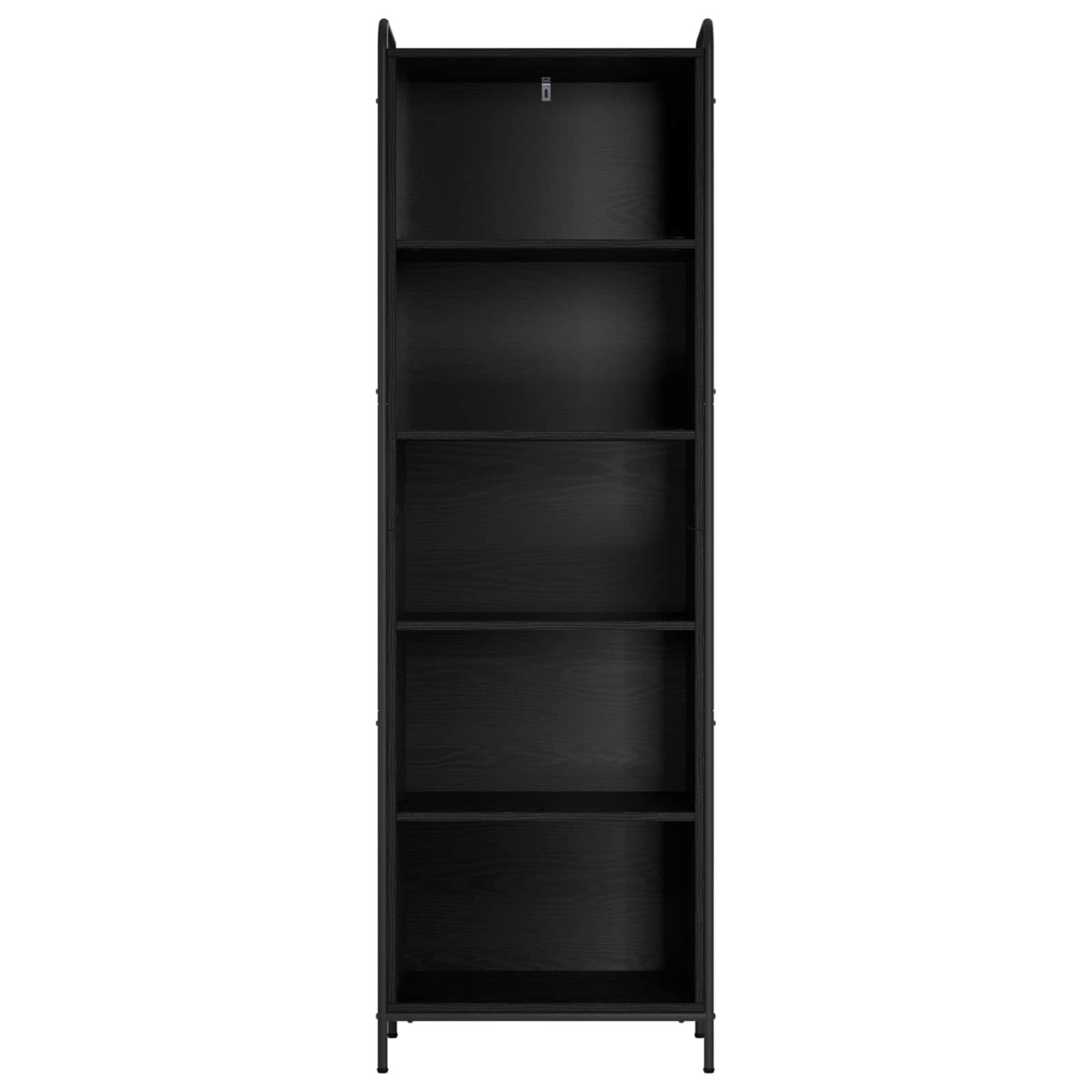 vidaXL Βιβλιοθήκη 55,5 x 33 x 174 εκ Επεξεργασμένο Ξύλο Μαύρη Δρυς