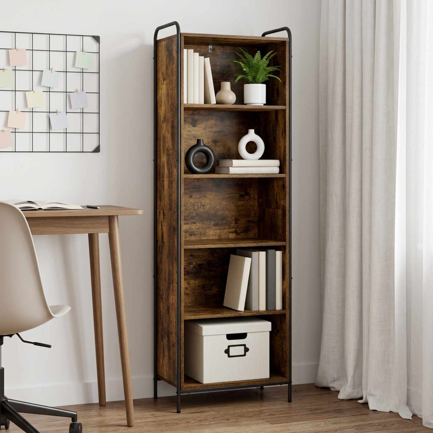 vidaXL Βιβλιοθήκη 55,5 x 33 x 174 εκ Επεξεργασμένο Ξύλο