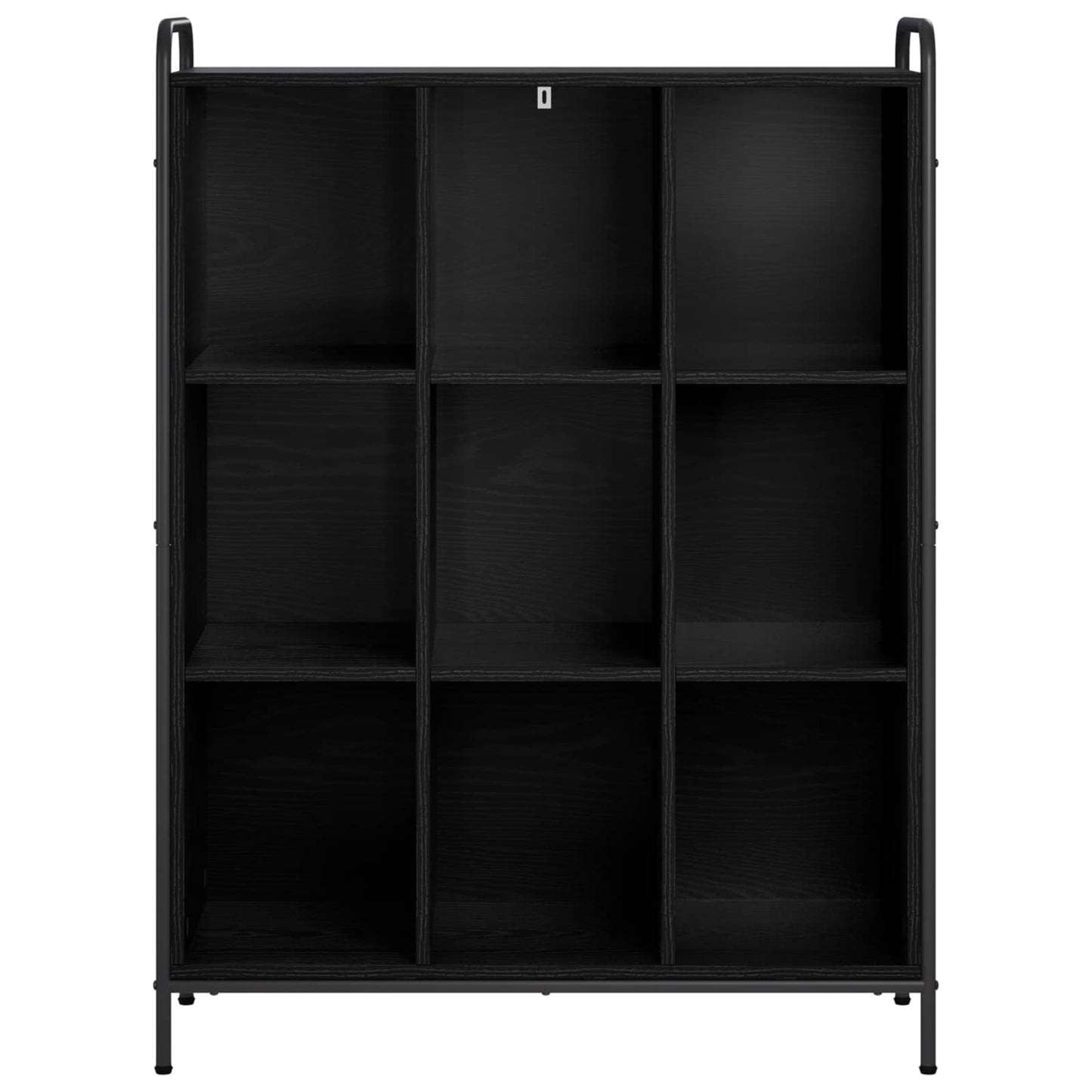 vidaXL Βιβλιοθήκη 57 x 33 x 111 εκ Επεξεργασμένο Ξύλο Μαύρη Δρυς