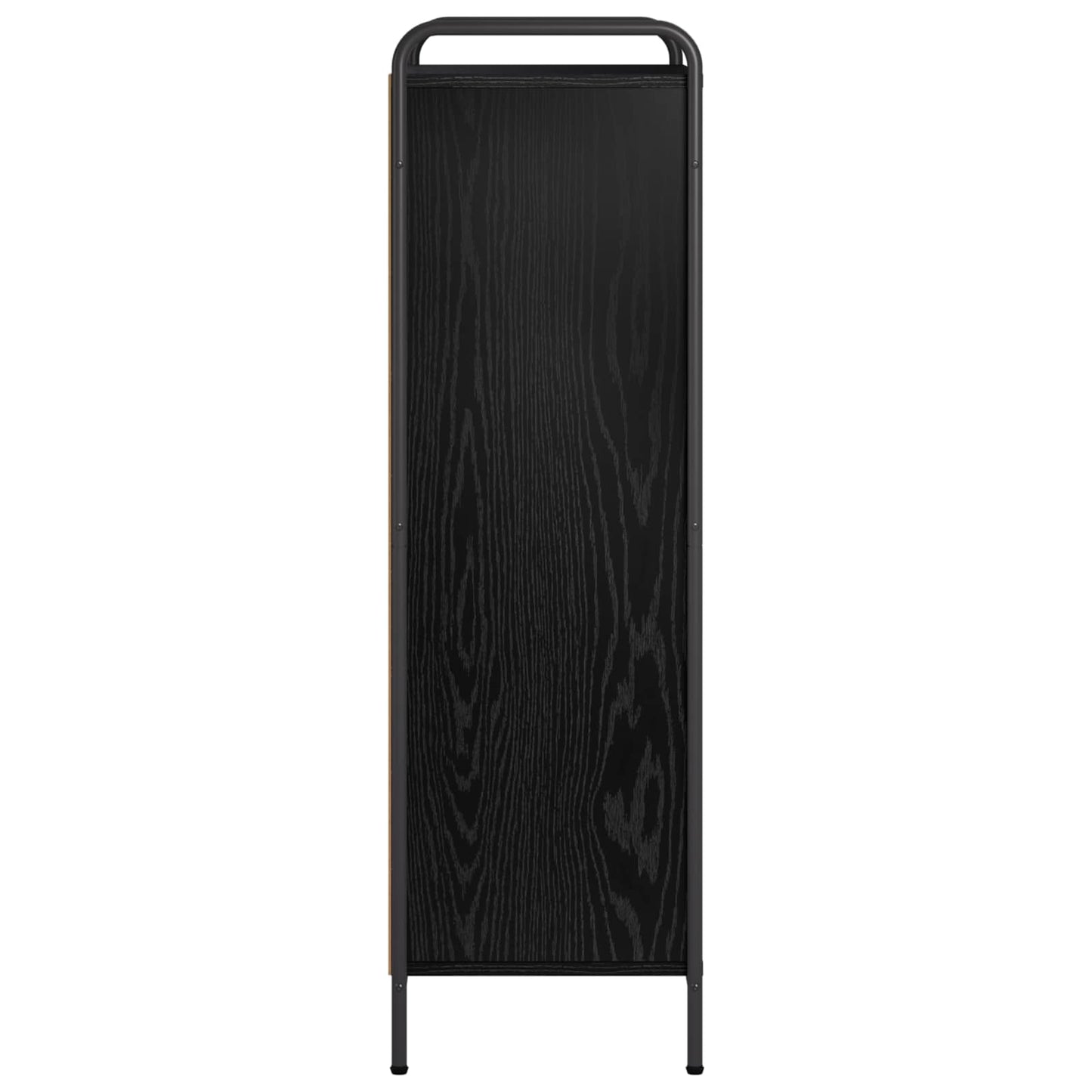 vidaXL Βιβλιοθήκη 57 x 33 x 111 εκ Επεξεργασμένο Ξύλο Μαύρη Δρυς