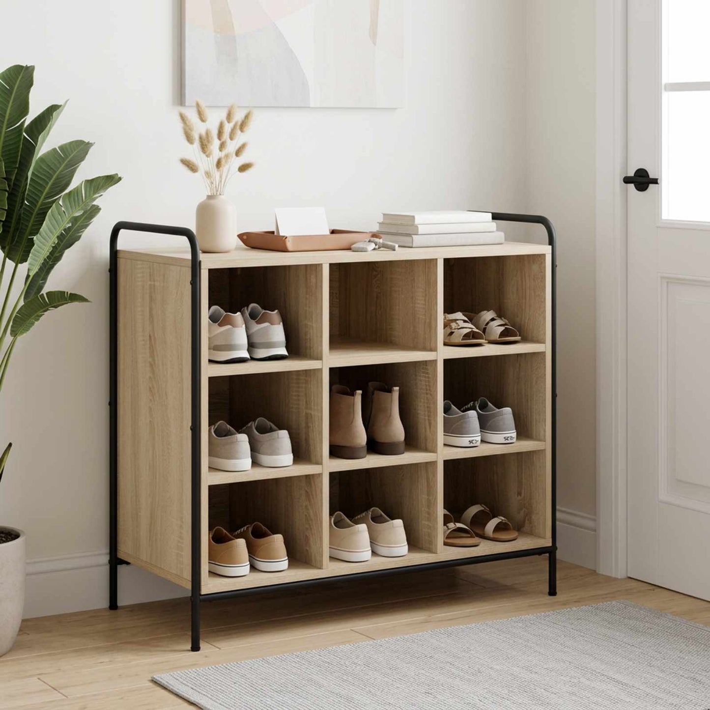 vidaXL Ντουλάπα Παπουτσιών 85 x 39,5 x 75 εκ. Επεξεργασμένο Ξύλο