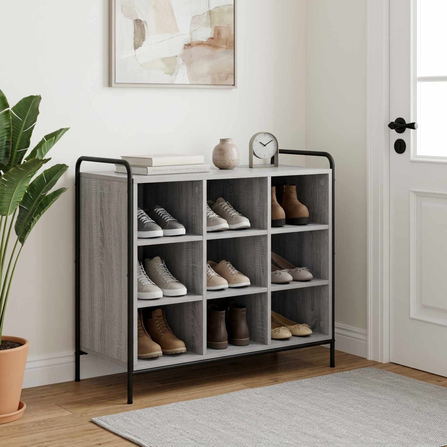 vidaXL Ντουλάπα Παπουτσιών 85 x 39,5 x 75 εκ. Επεξεργασμένο Ξύλο