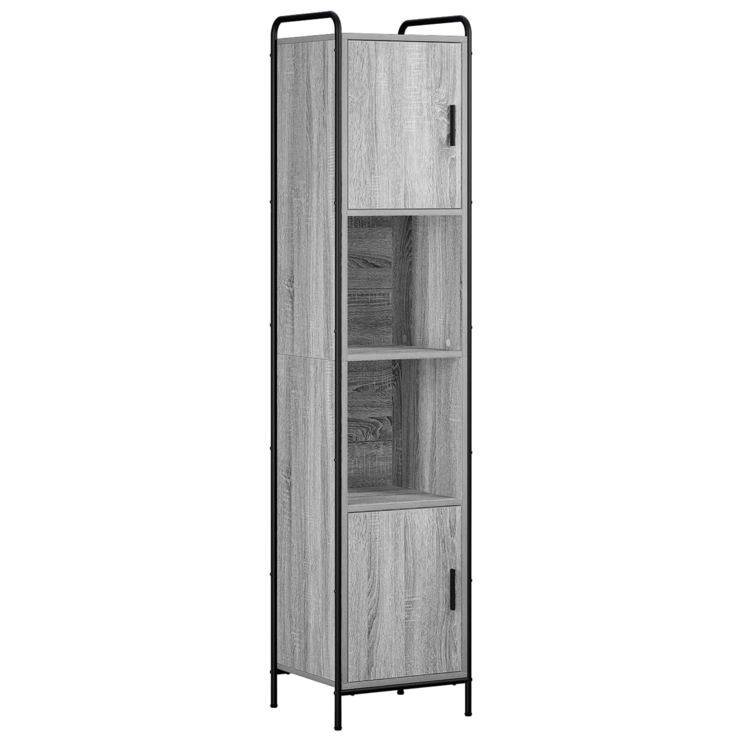 vidaXL Ντουλάπι Μπάνιου Γκρι Sonoma 46 x 36 x 181 εκ.