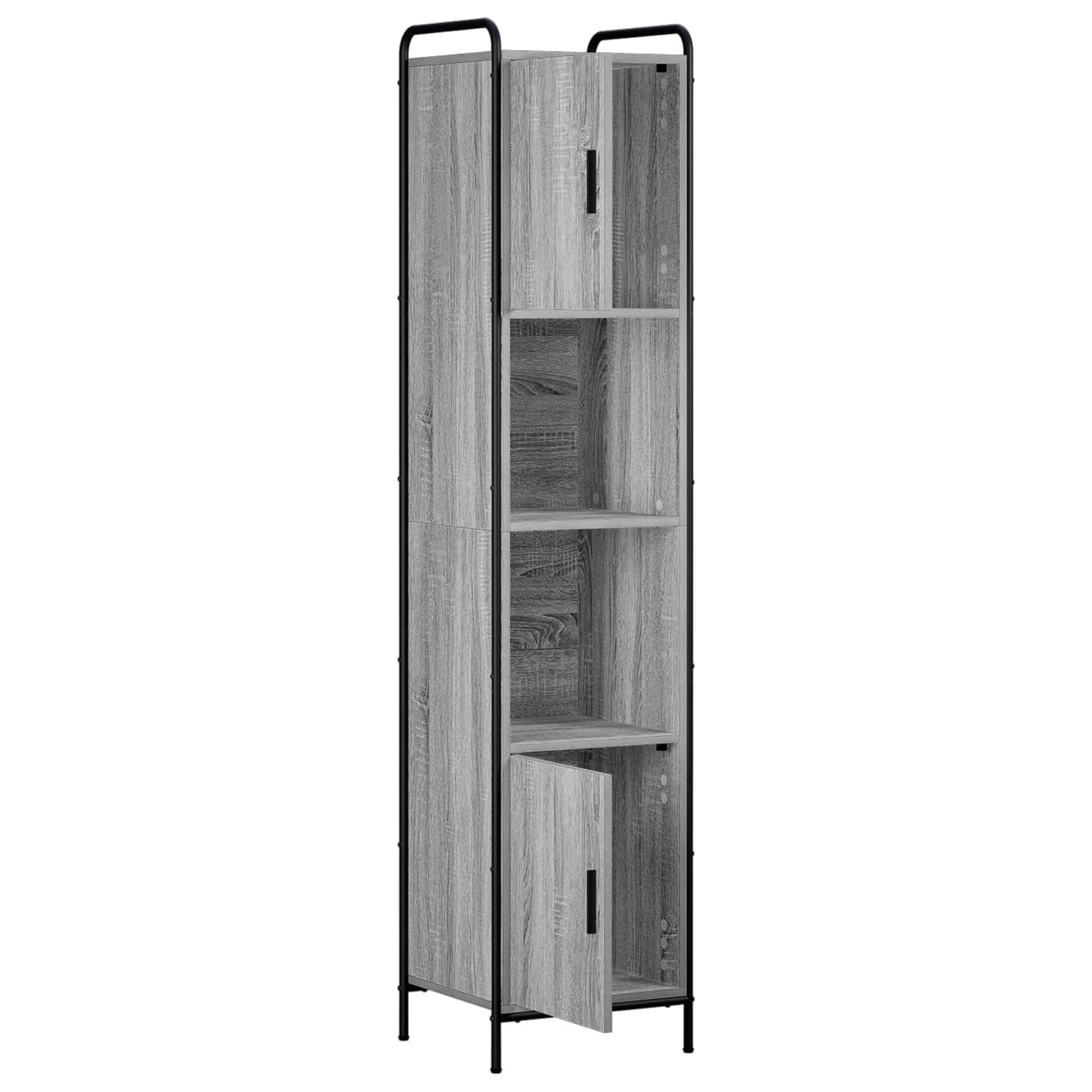 vidaXL Ντουλάπι Μπάνιου Γκρι Sonoma 46 x 36 x 181 εκ.