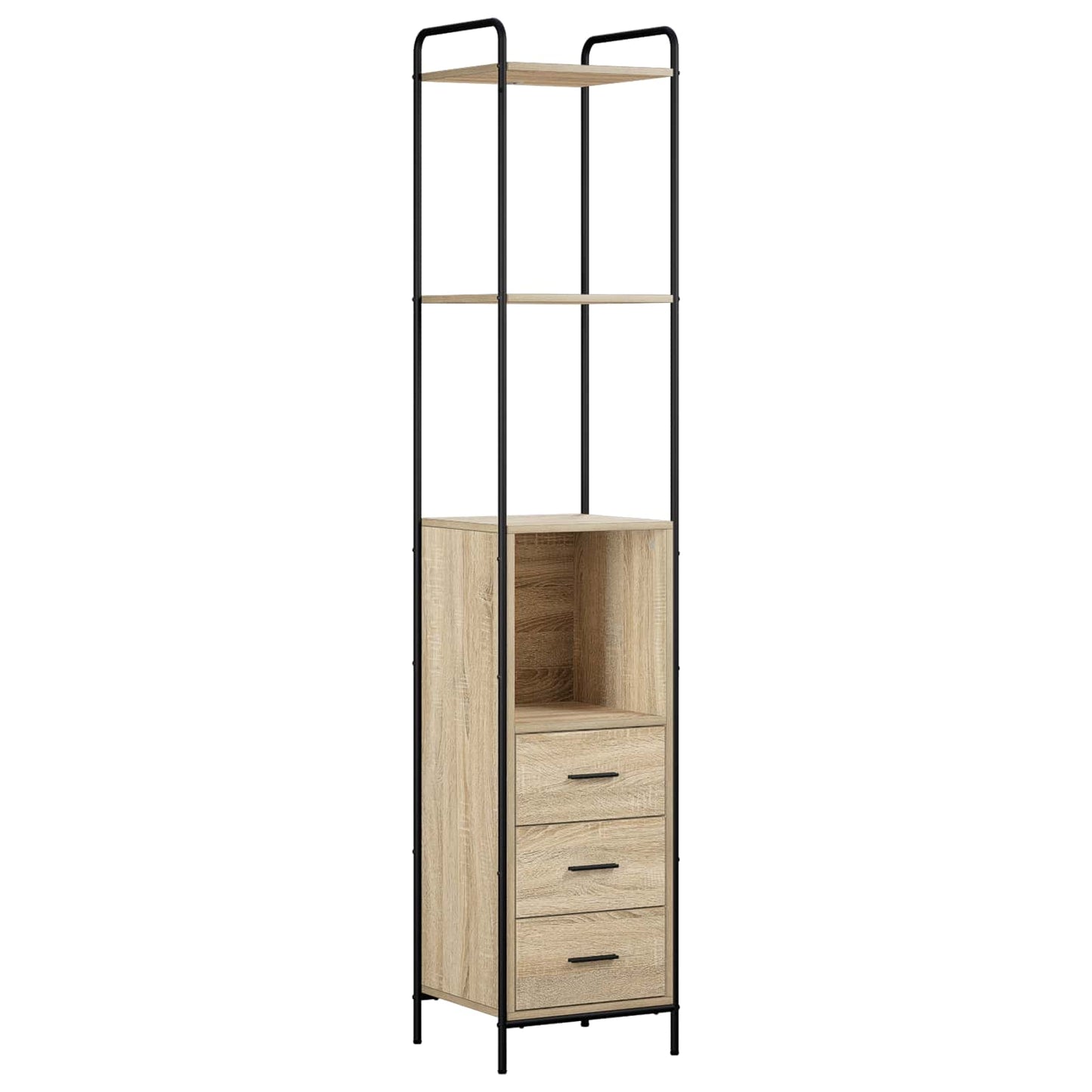 vidaXL Ντουλάπι Μπάνιου Sonoma Δρυς 40 x 36 x 200,5 εκ