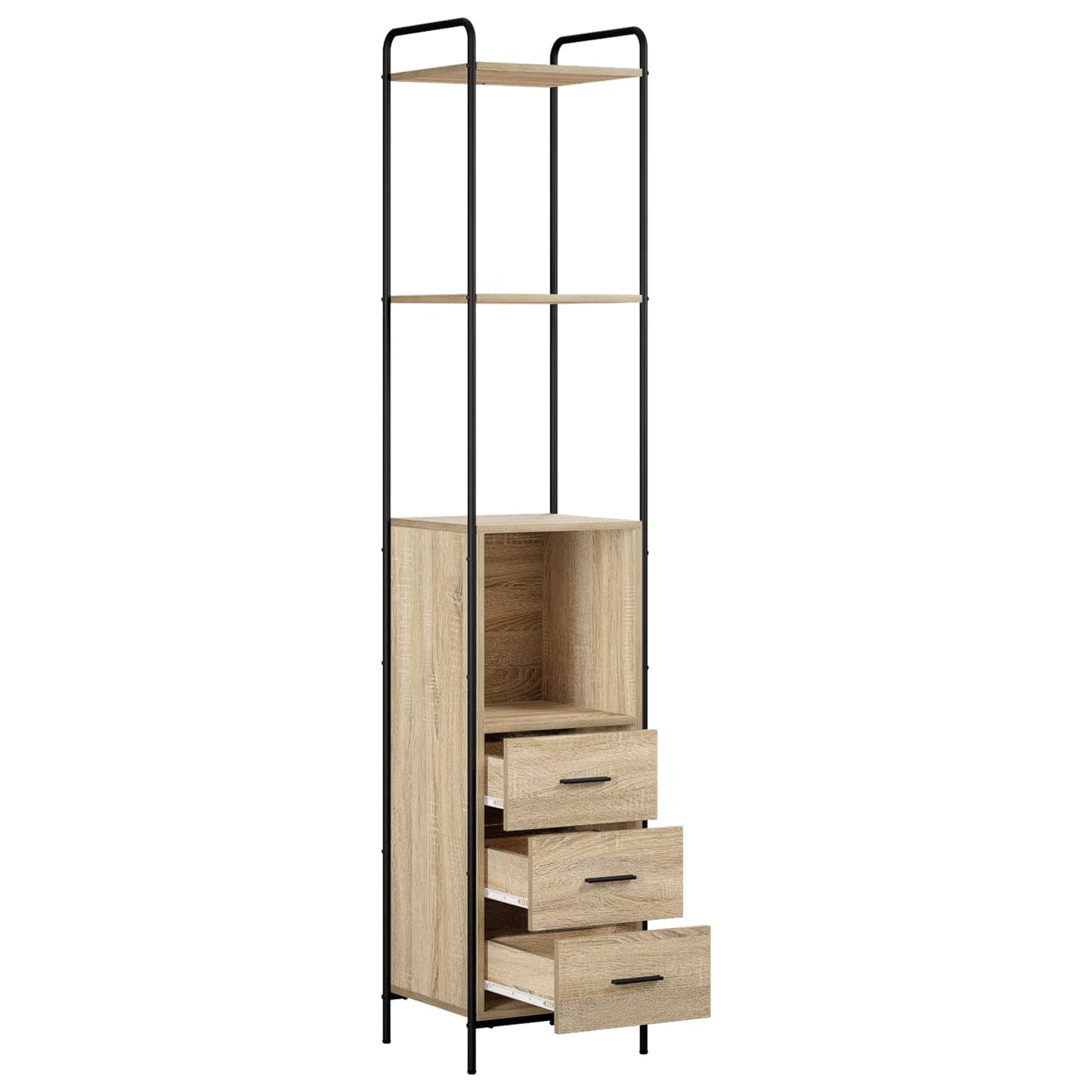 vidaXL Ντουλάπι Μπάνιου Sonoma Δρυς 40 x 36 x 200,5 εκ