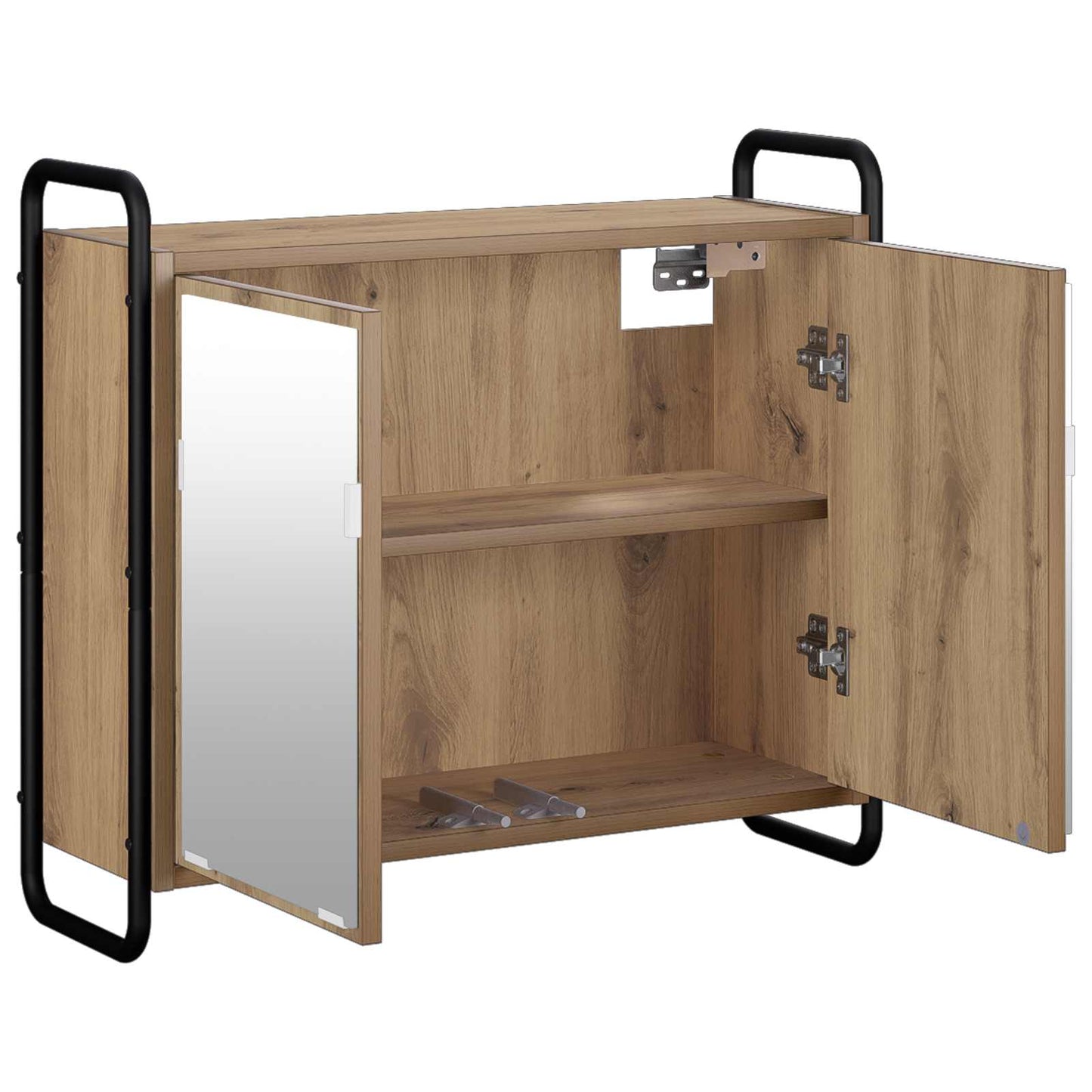 vidaXL Κρεμαστό Ντουλάπι Μπάνιου Artisan Δρυς 64 x 20 x 56,5 εκ.