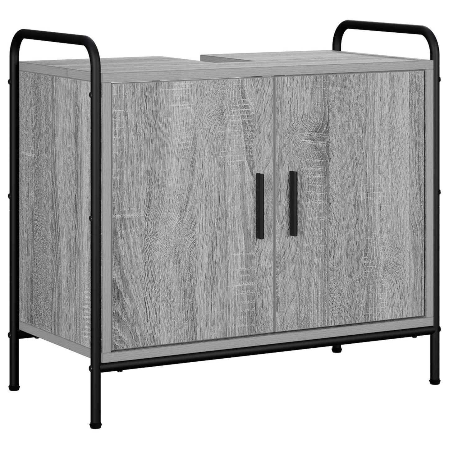 vidaXL Ντουλάπι Μπάνιου Γκρι Sonoma 65,5 x 34 x 61 εκ.