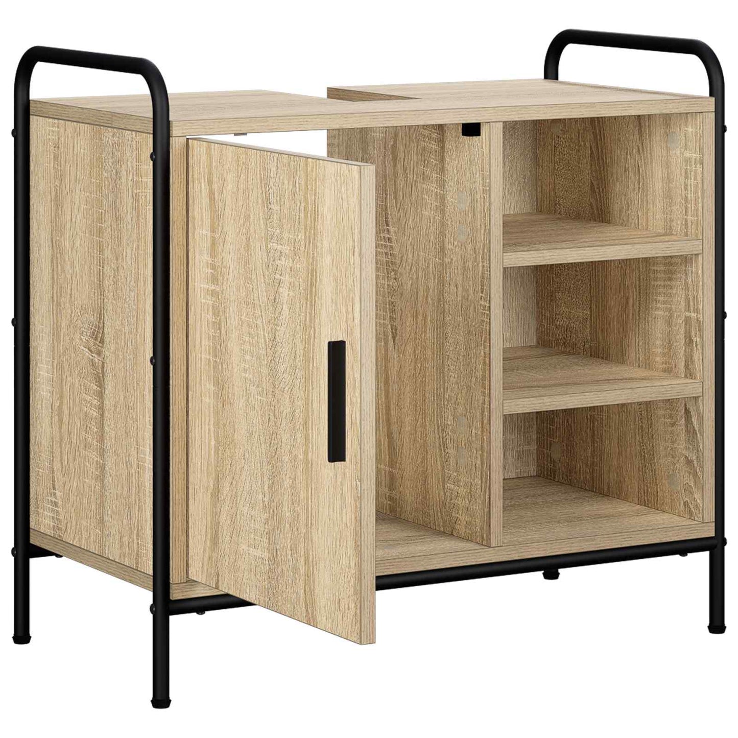 vidaXL Ντουλάπι Μπάνιου Sonoma Δρυς 65,5 x 34 x 61 εκ.
