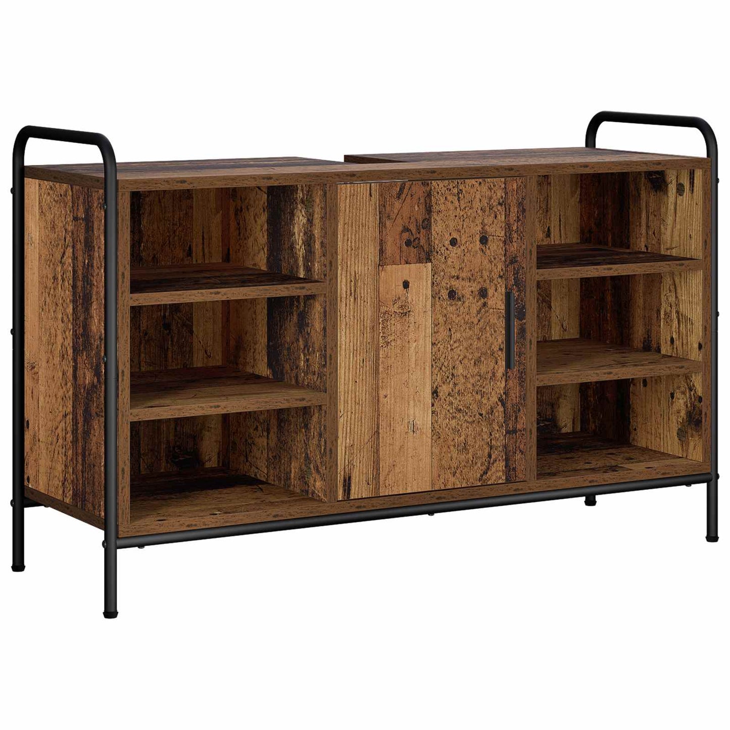 vidaXL Ντουλάπι Μπάνιου Παλαιωμένο ξύλο 95 x 34 x 61 εκ.