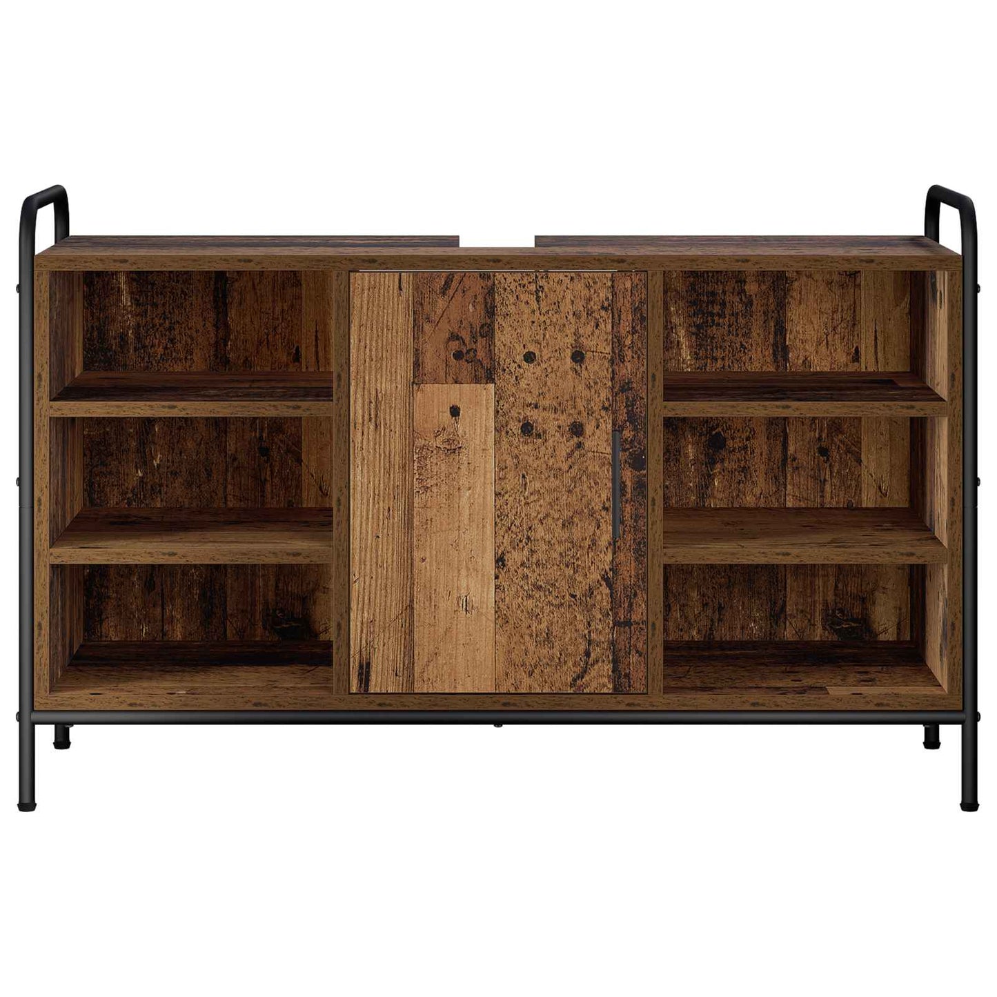 vidaXL Ντουλάπι Μπάνιου Παλαιωμένο ξύλο 95 x 34 x 61 εκ.