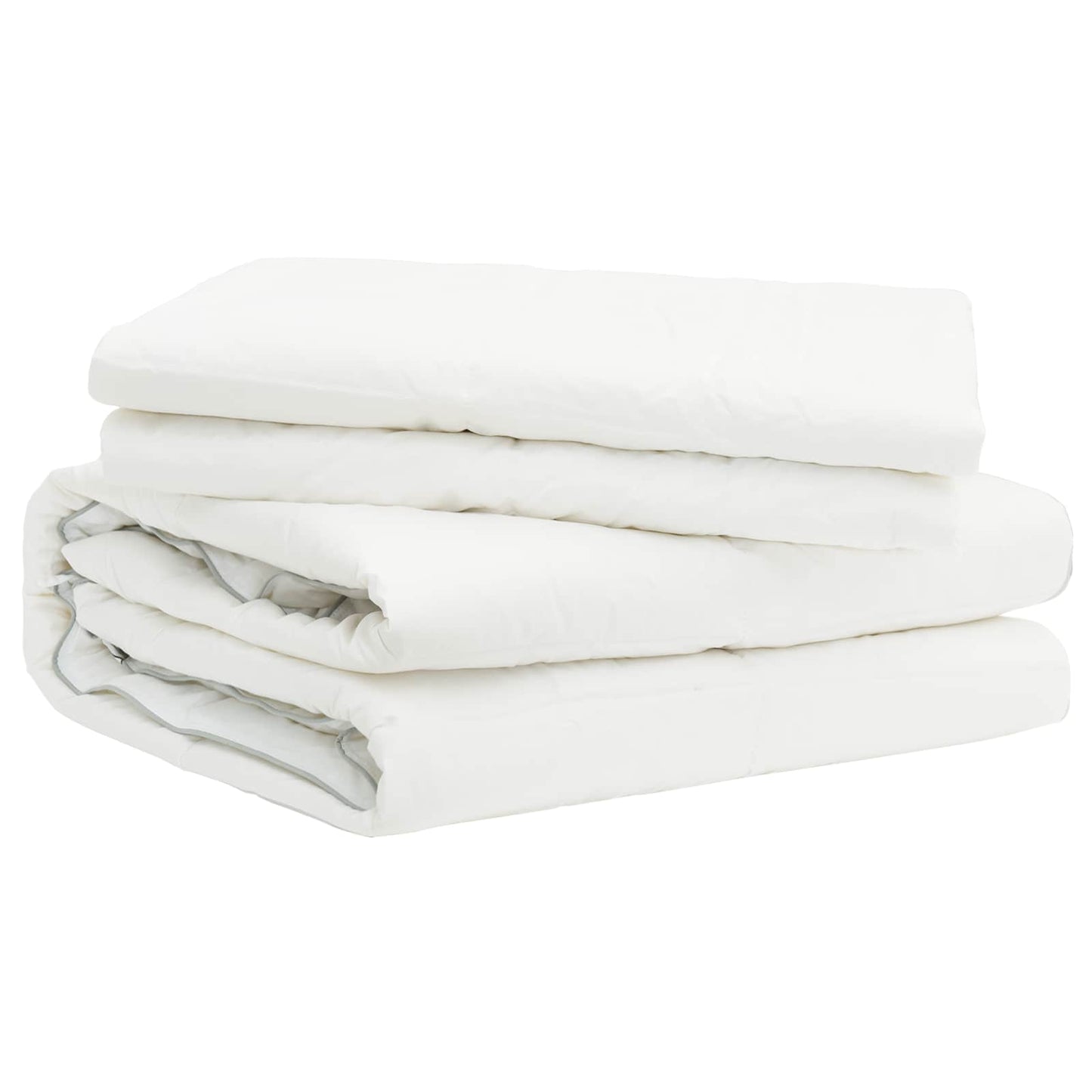 vidaXL Πάπλωμα TRIER 240x260εκ 4 Εποχές 140+220GSM Λευκό Σχέδιο 2 σε 1