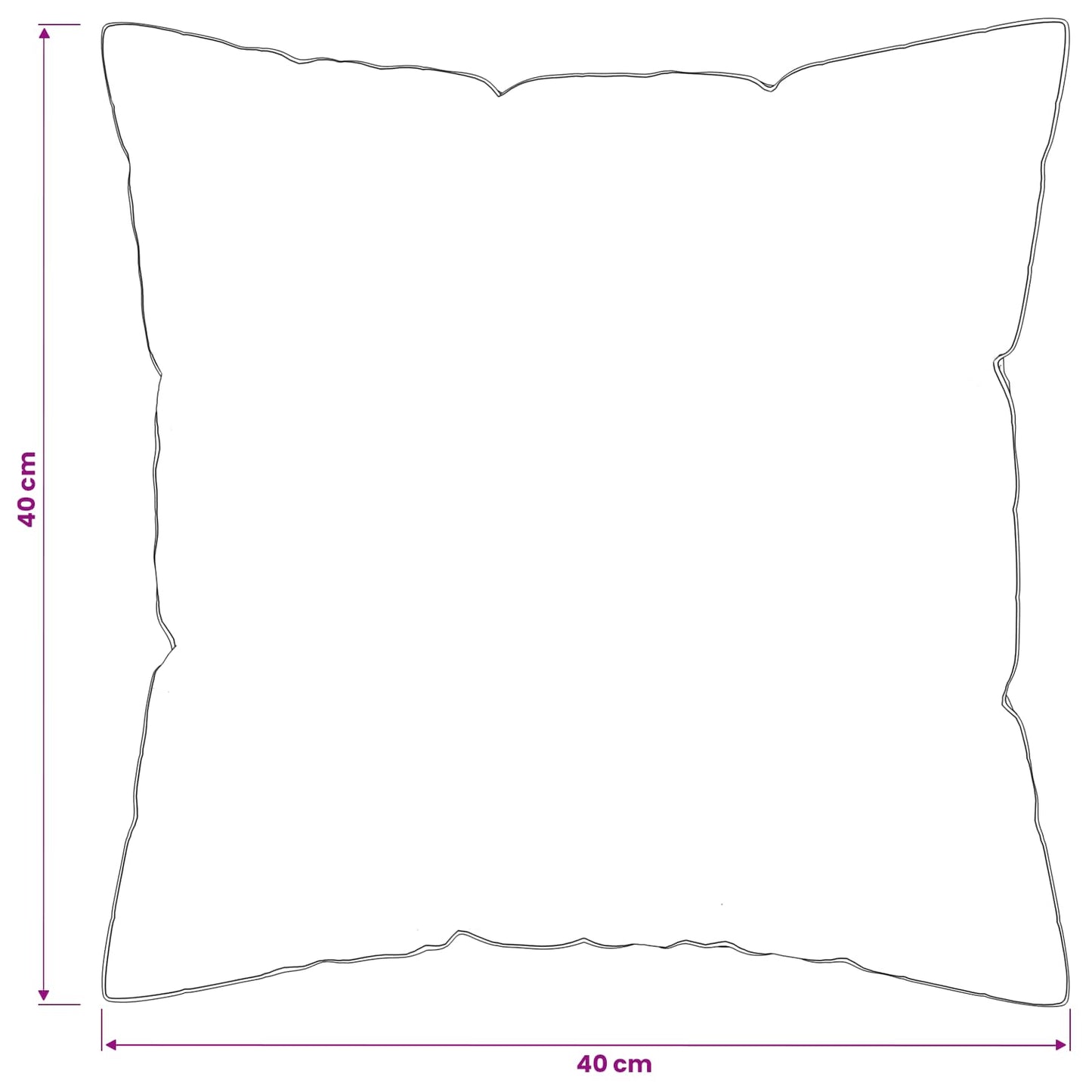 vidaXL Μαξιλάρι 2 τμχ. 40 x 40 cm Αυστραλιανό Μαλλί Λευκό