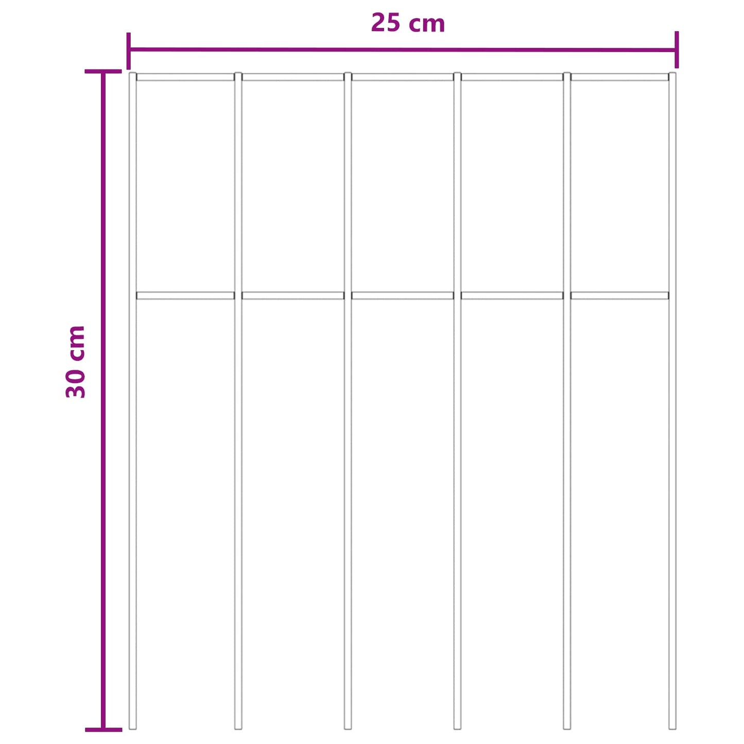 vidaXL Πάνελ Φράχτη Κήπου 48 τμχ. 25 x 30 cm Γαλβανισμένος Χάλυβας