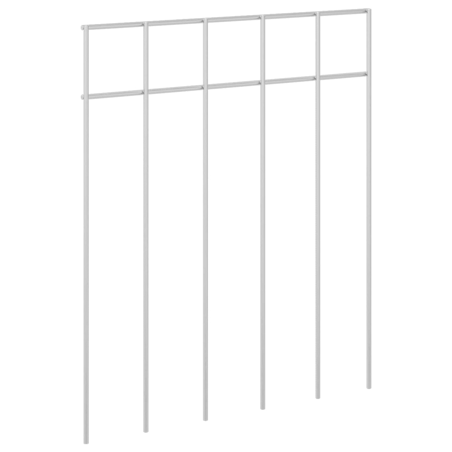 vidaXL Πάνελ Φράχτη Κήπου 24 τμχ. 25 x 30 cm Γαλβανισμένος Χάλυβας