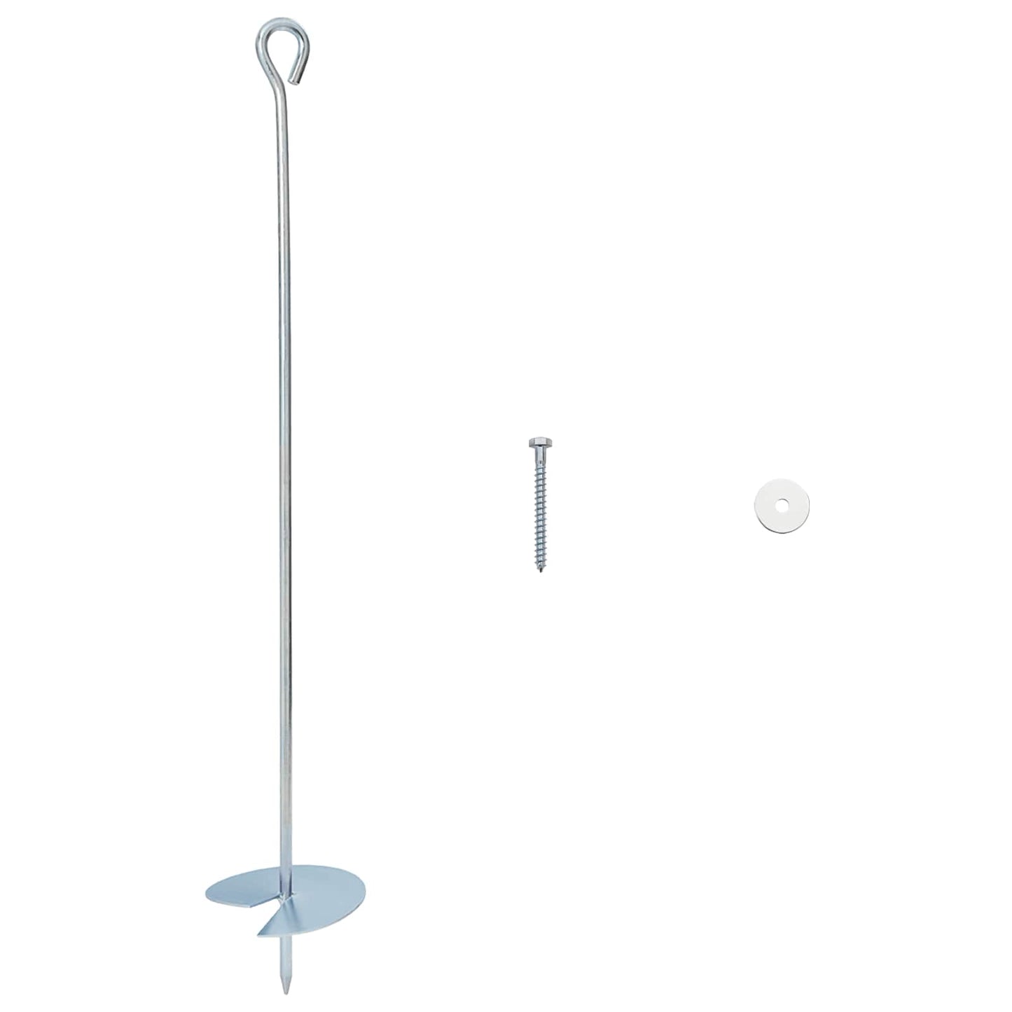 vidaXL Γείωση 10 pcs Ασημί Ø10 x 60 εκ Γαλβανισμένο Μέταλλο