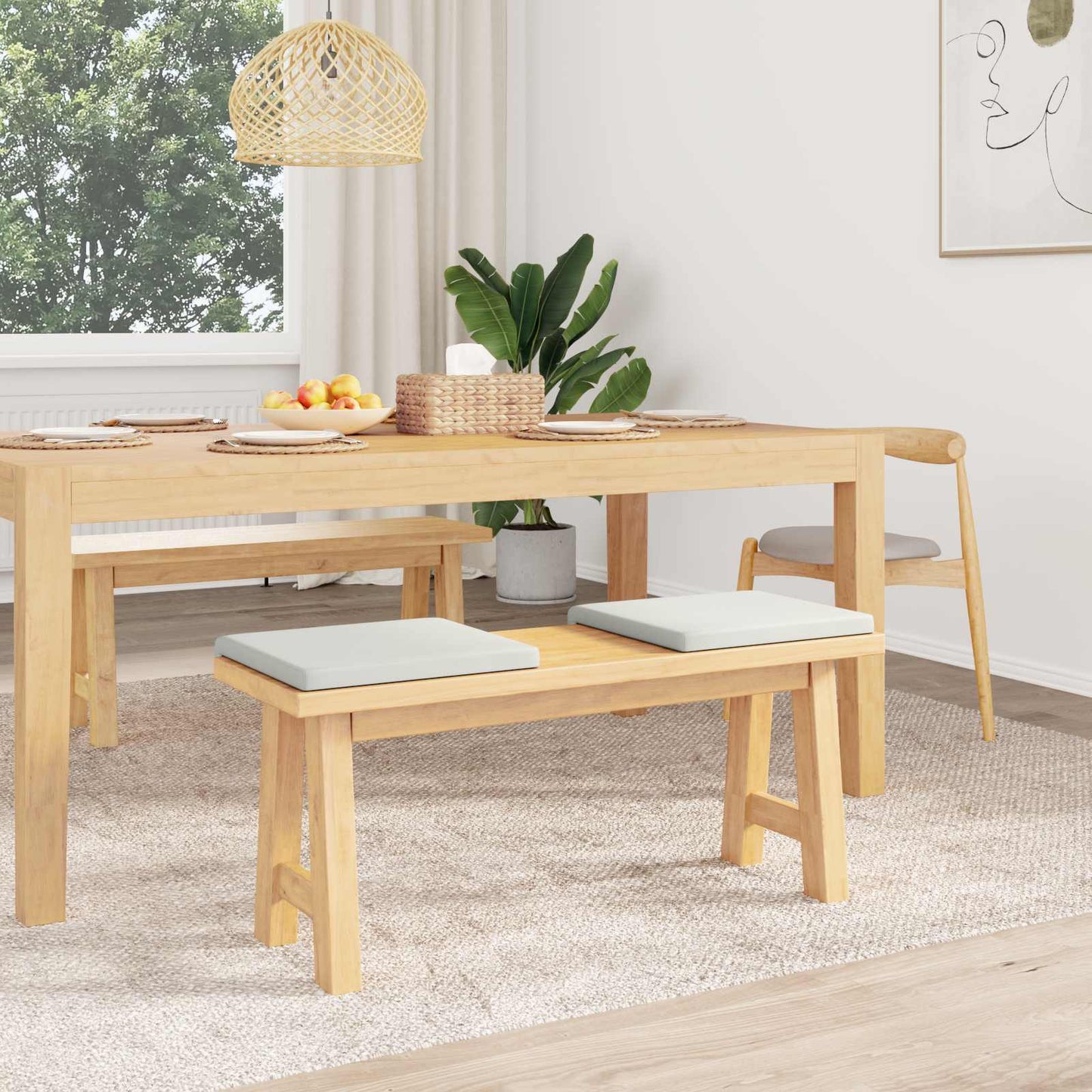 vidaXL Μαξιλάρι πάγκου 2 pcs Τεχνητό Δέρμα Λευκό Βάθος 35 εκ.