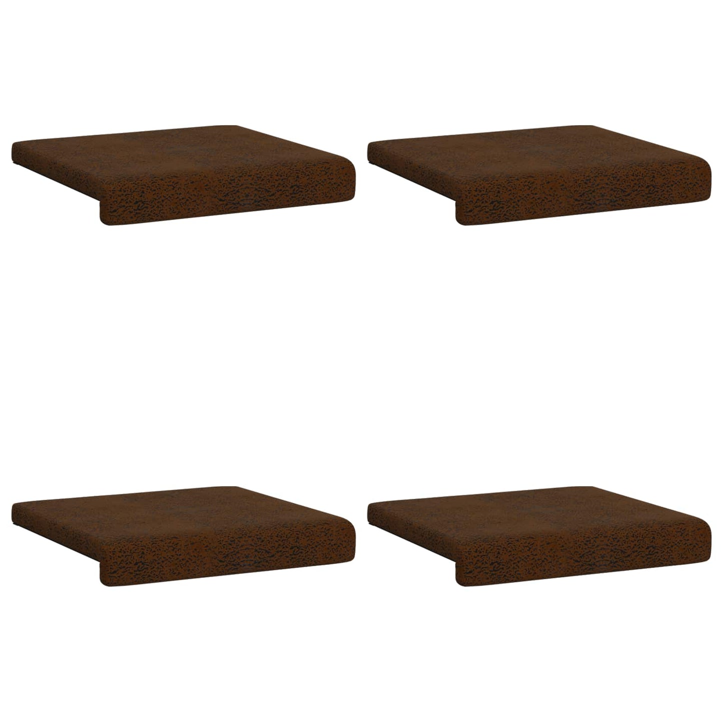 vidaXL Μαξιλάρι πάγκου 4 pcs Συνθετικό σουέντ Καφέ Βάθος 35 εκ.