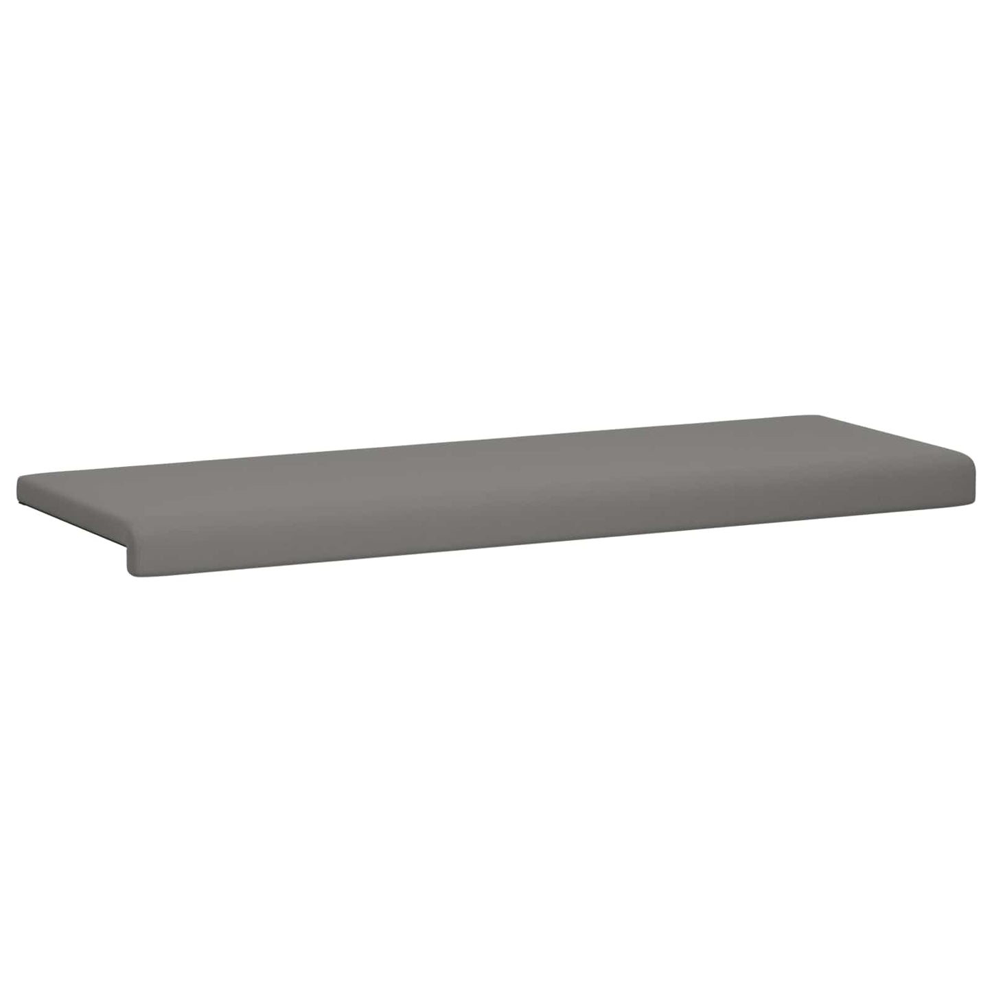 vidaXL Μαξιλάρι πάγκου Υφασμάτινο Βελούδο Σκούρο Γκρι Βάθος 35 εκ.