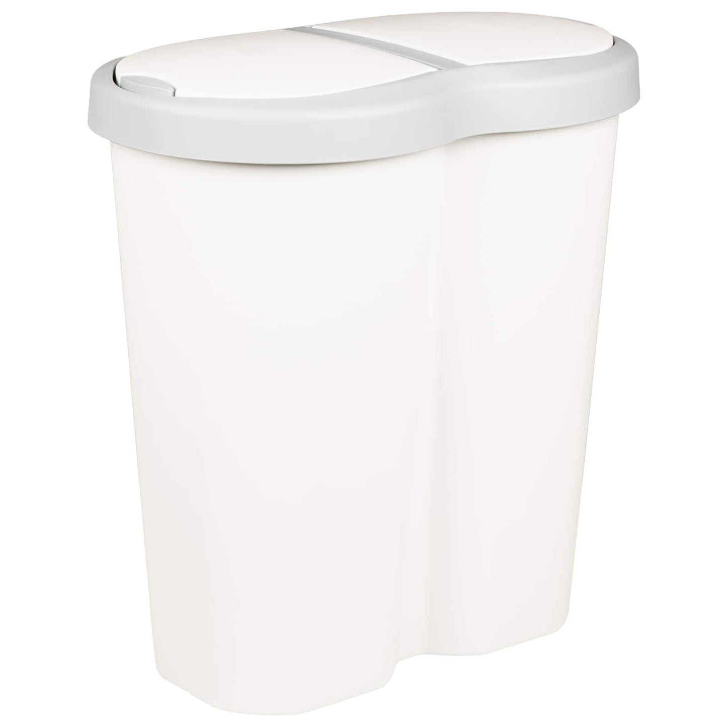 vidaXL Κάδος Αχρήστων Λευκό 48 x 30 x 51 εκ. PP