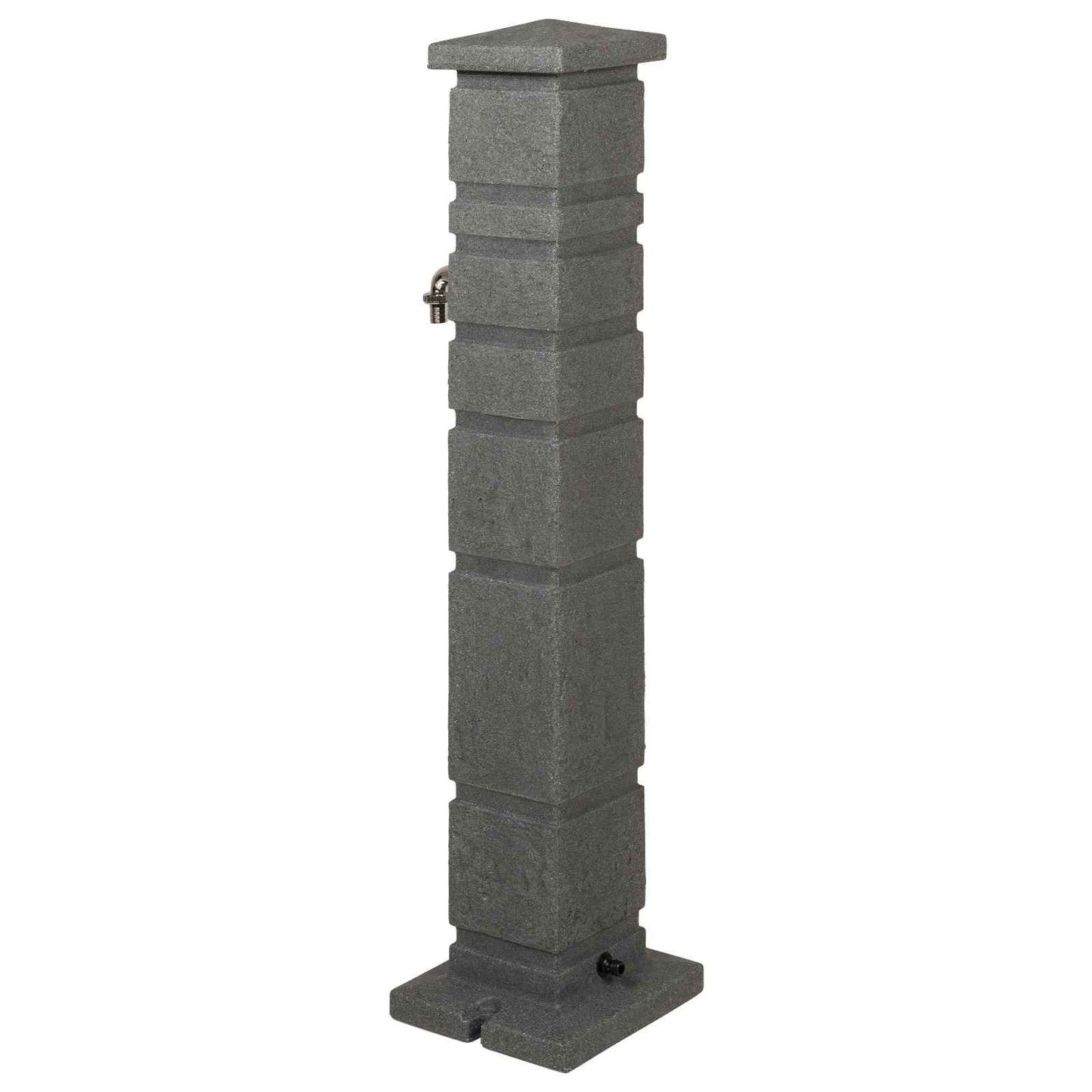 vidaXL Δεξαμενή Κήπου Ανθρακί 26 x 26 x 101 εκ. PE