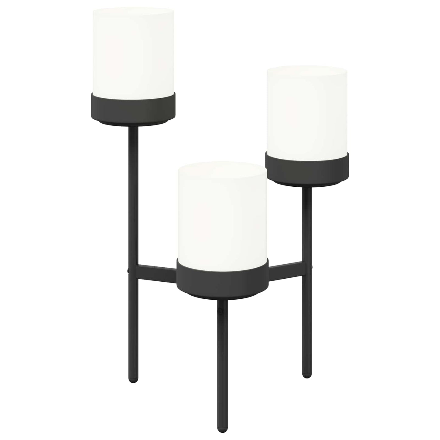 vidaXL Βάση Λουλουδιών Λευκό 54 x 49 x 81 εκ Πολυπροπυλένιο και Ατσάλι