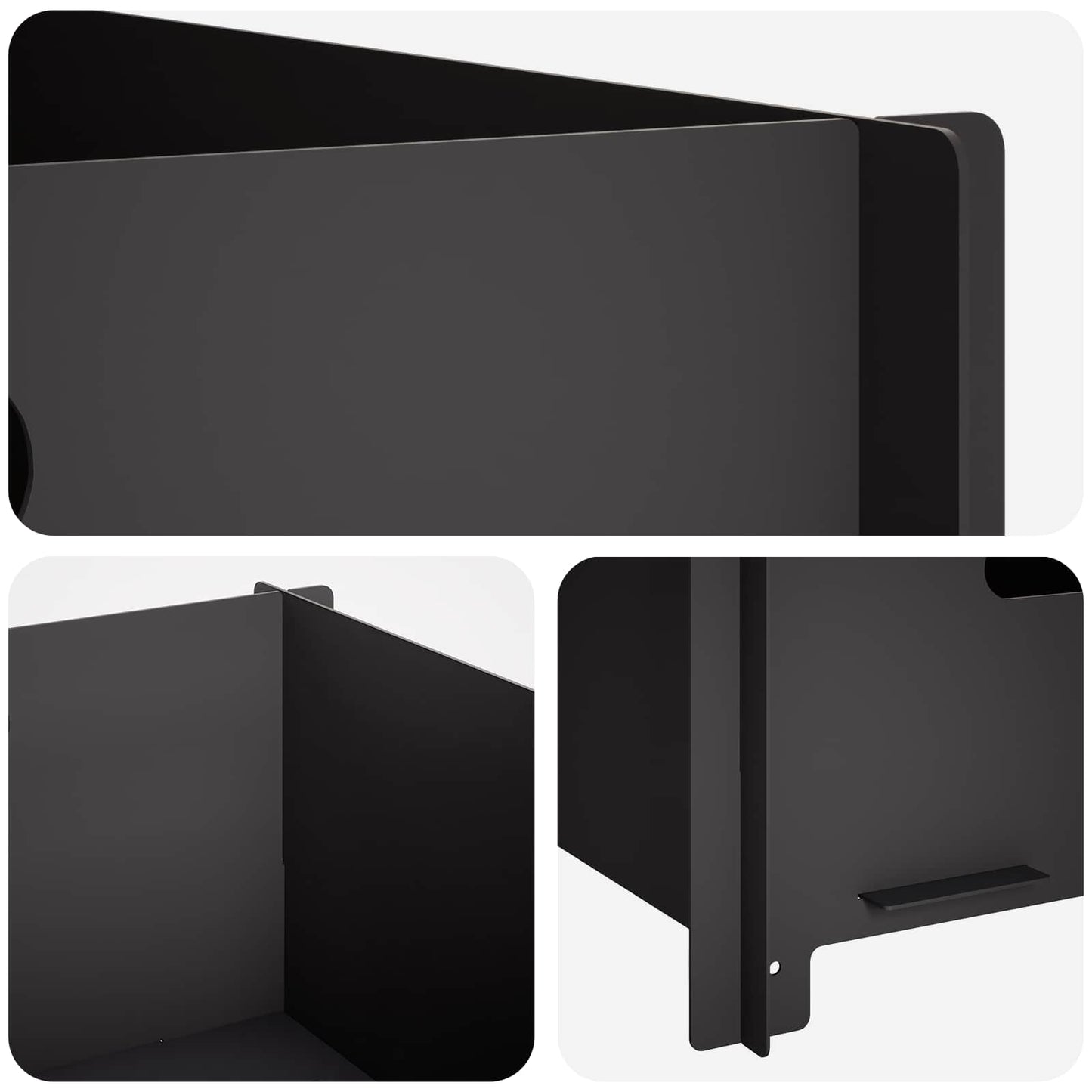 vidaXL Φωτιά Μαύρο 40 x 40 x 20 cm Ατσάλι