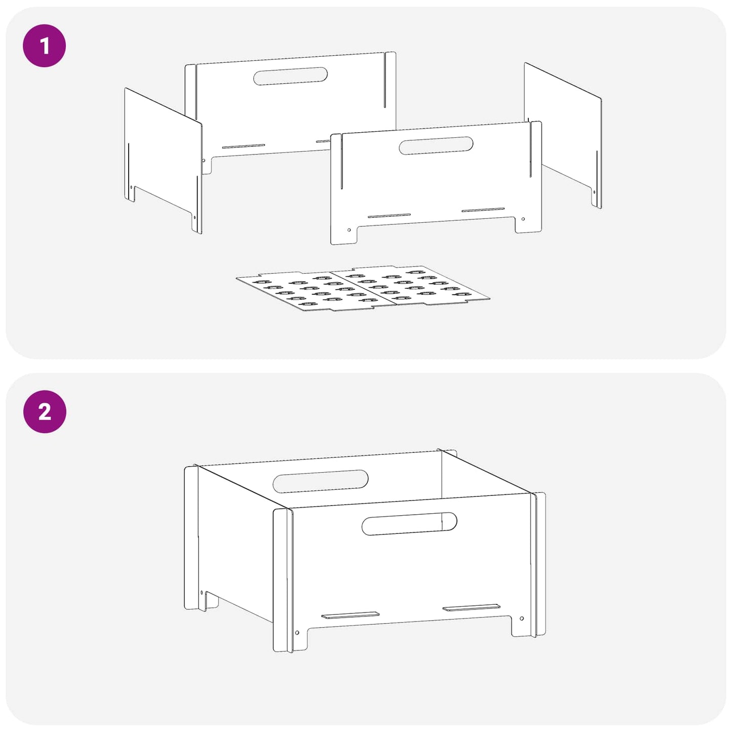 vidaXL Φωτιά Μαύρο 40 x 40 x 20 cm Ατσάλι
