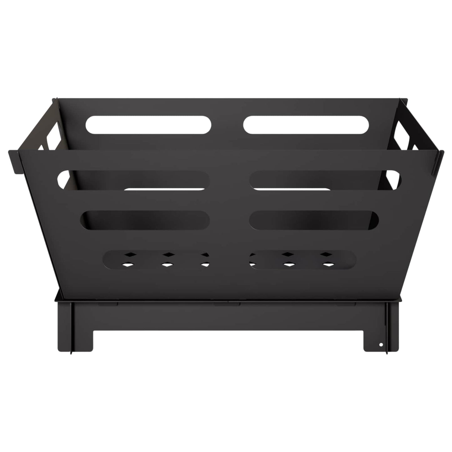 vidaXL Φωτιά Μαύρο 60 x 60 x 30 cm Ατσάλι