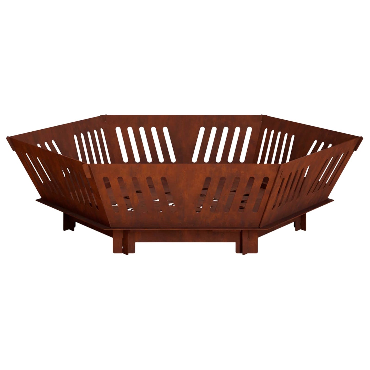 vidaXL Φωτιά Σκ rusty 80 x 80 x 23 cm Ατσάλι Σκληρυθέν στον Αέρα