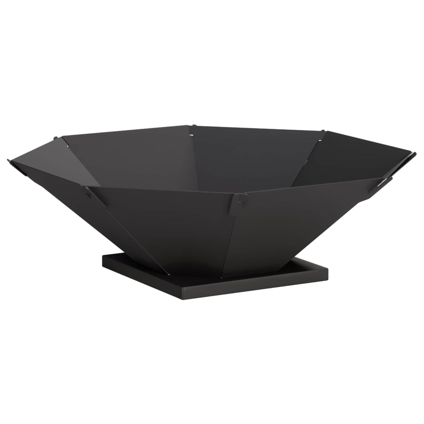 vidaXL Φωτιά Μαύρο 50 x 50 x 15,5 εκ. Ατσάλι