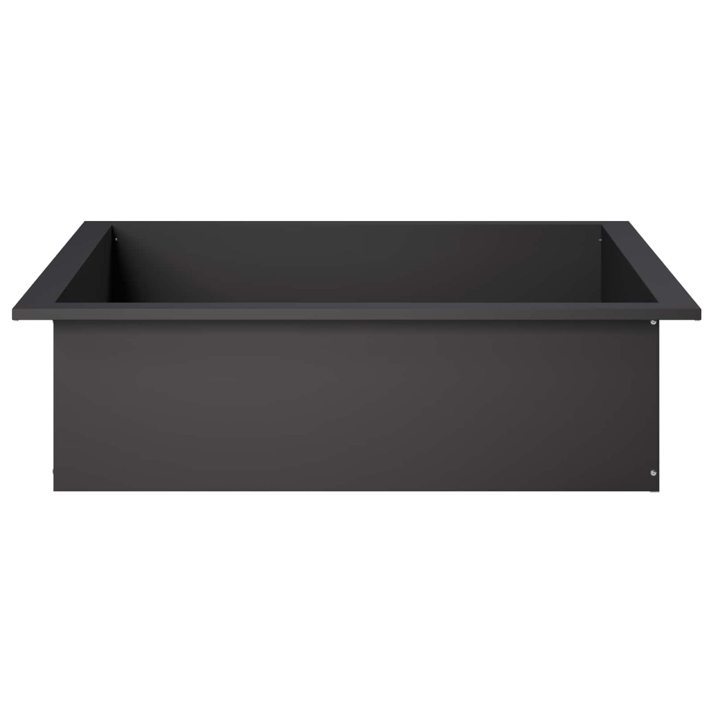 vidaXL Δαχτυλίδι φωτιάς Μαύρο 100 x 100 x 25 cm Ατσάλι
